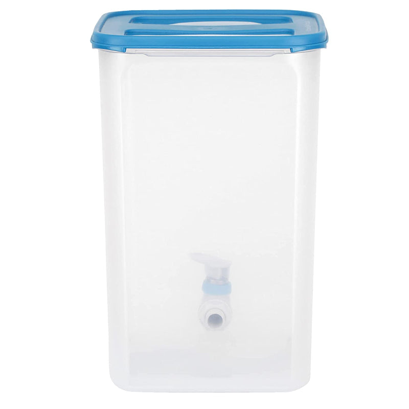 Cutting EDGE Dispenser Jar for Juice, Drink, Water and for Beverages at Picnic, Office, Restaurant, Parties with Spigot / Faucet, Square Shape Container and Wide Mouth Allows Easy Filling, Best for Outdoor/Party