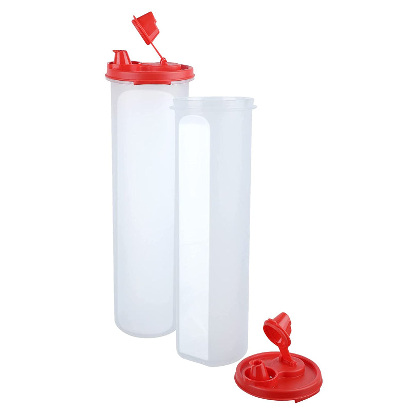 Cutting EDGE Air-Tight & Leak Proof Plastic Oil Pourer - for Vinegar, Sauces, Olive & Refined Oils, Easy Flow, BPA Free, Refrigerator Safe