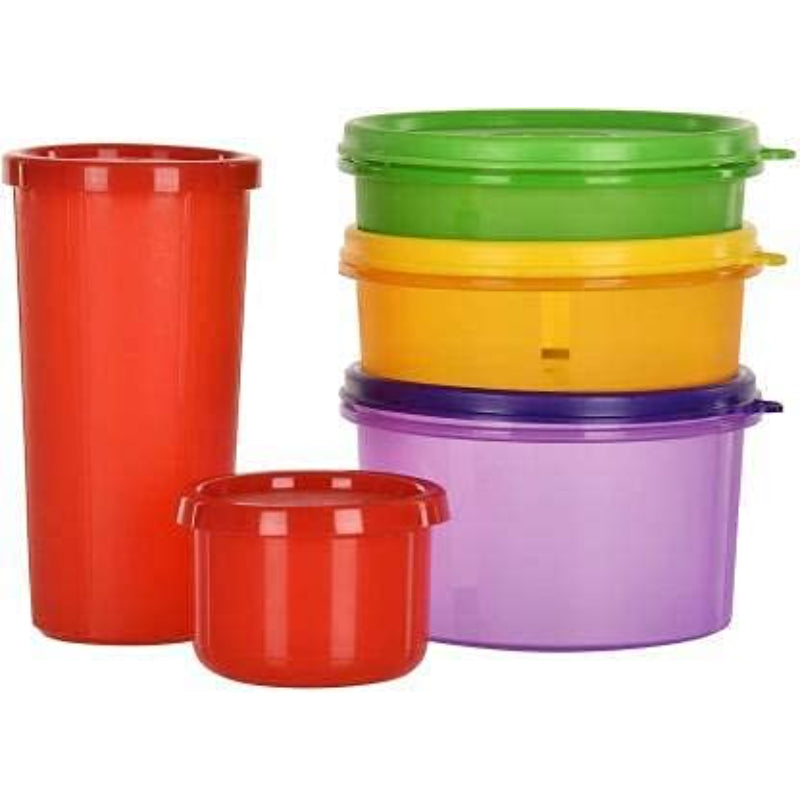 Cutting EDGE Eco-Plastic Leakproof Airtight Food Saver Tiffin Lunch Box Container Combo for Men, Women and Kids