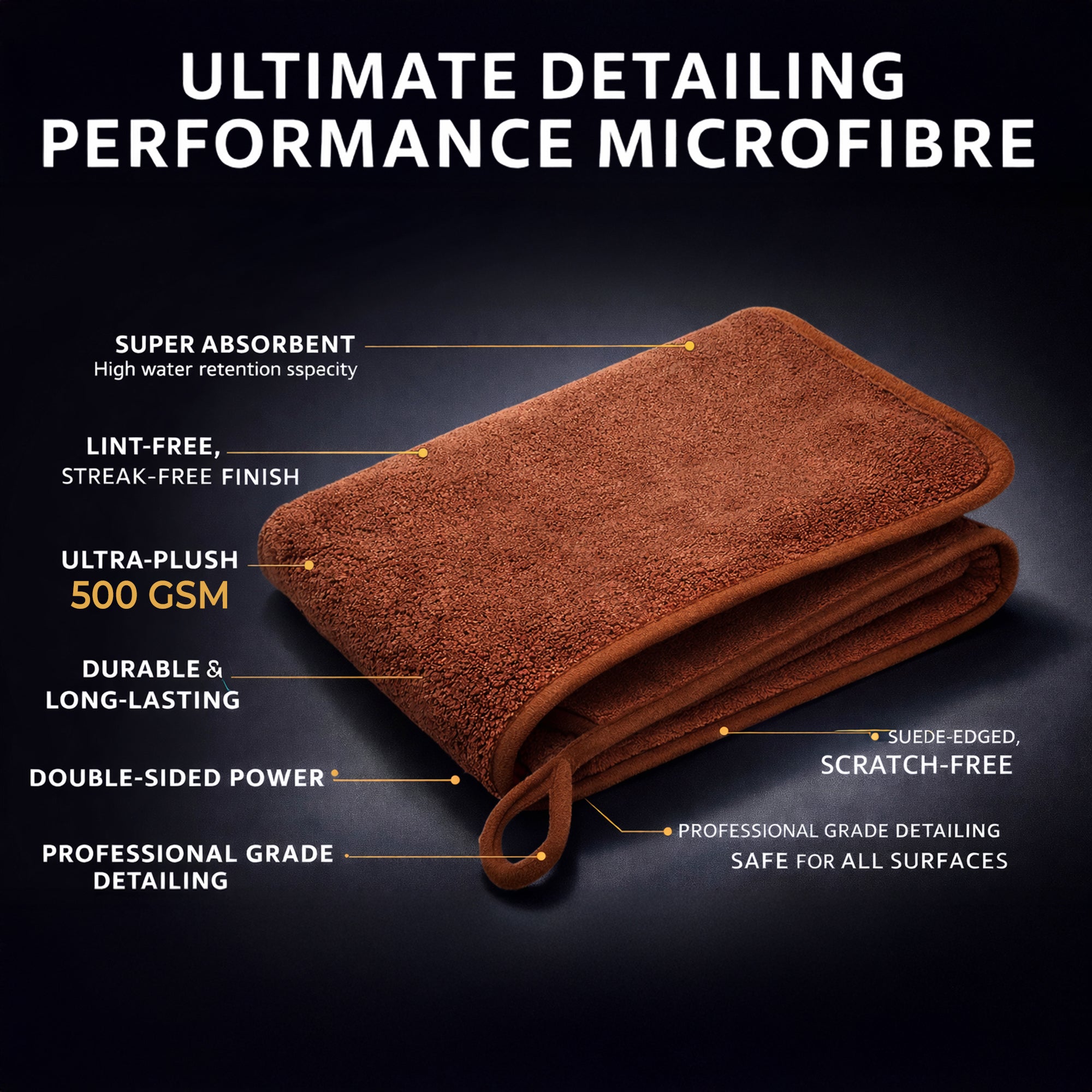 Cutting EDGE Microfiber Cleaning Cloth Thick Lint & Scratch Free Multi