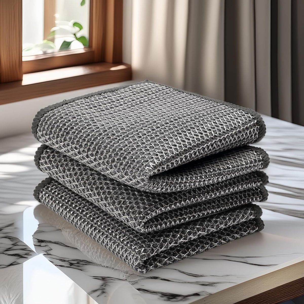 Cleaning Cloth with Reverse Scrub Fabric - 180 GSM, All purpose Use ...