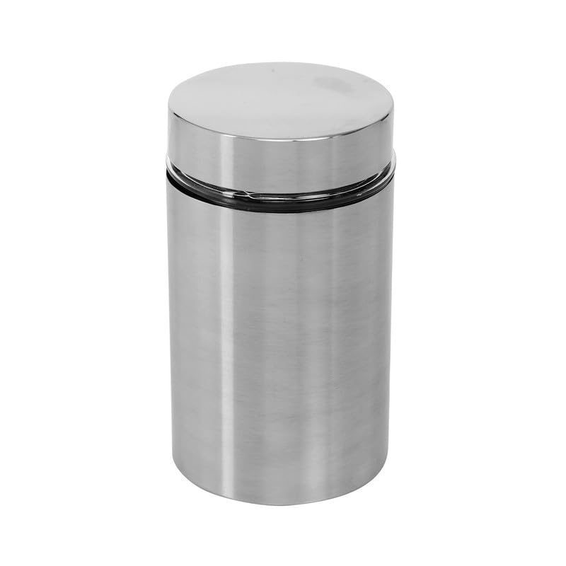 Cutting EDGE Drip Window - Steel Jacketed Glass Jars for Dal, Dry, Spices, Fruits, Kitchen Storage Container