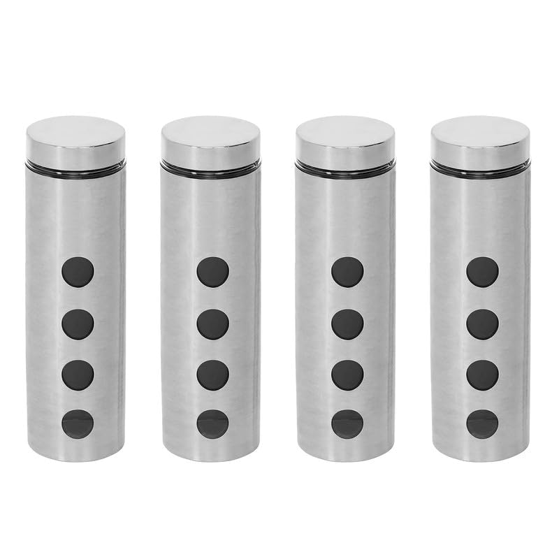 Cutting EDGE Drip Window - Steel Jacketed Glass Jars for Dal, Dry, Spices, Fruits, Kitchen Storage Container