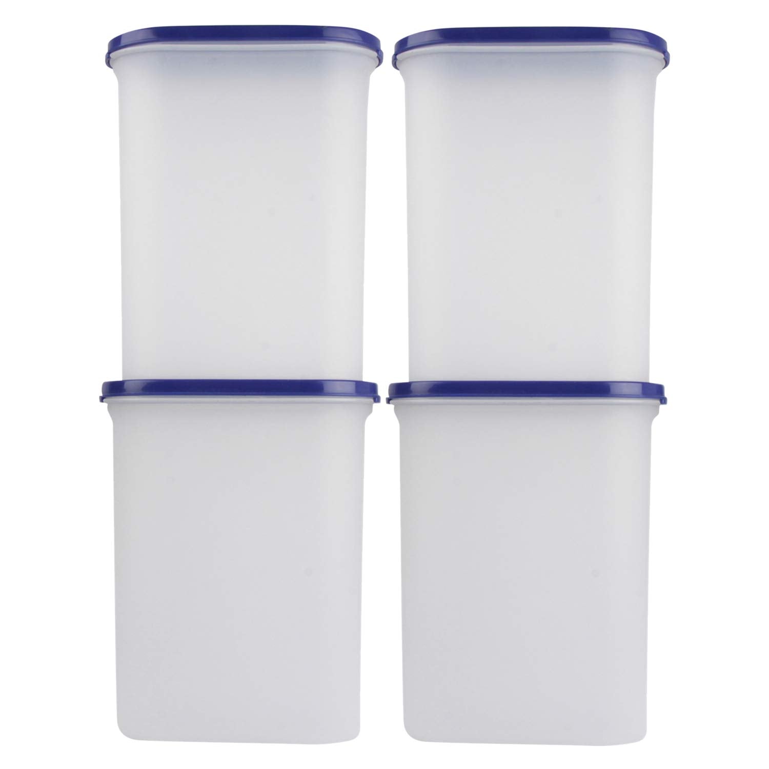 Cutting EDGE Anti Microbial Seal, Anti Bacterial Protection Storage Containers Set Oval, Modular Kitchen, for Flour, Cereals, Snacks, Stackable, BPA Free, Modular