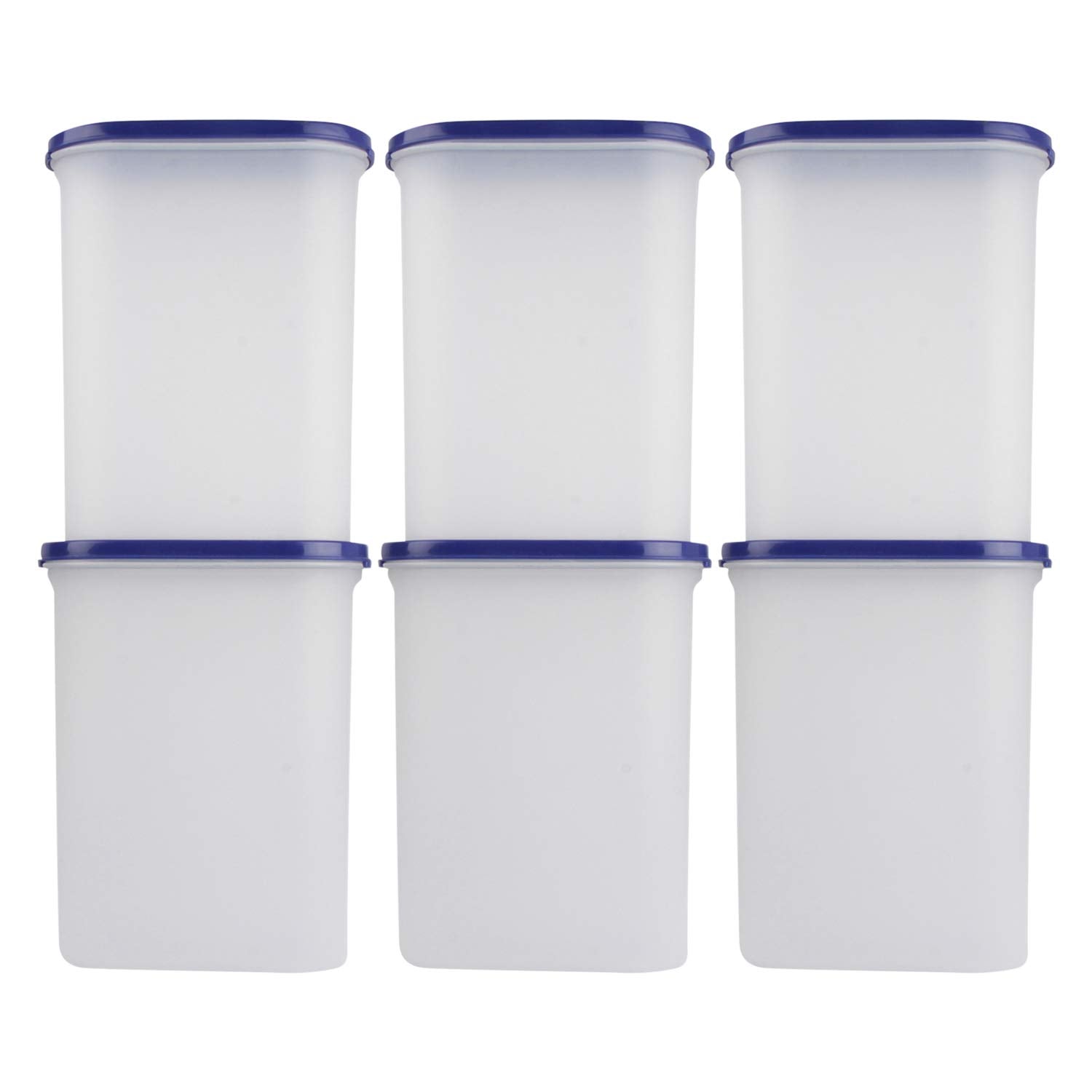 Cutting EDGE Anti Microbial Seal, Anti Bacterial Protection Storage Containers Set Oval, Modular Kitchen, for Flour, Cereals, Snacks, Stackable, BPA Free, Modular
