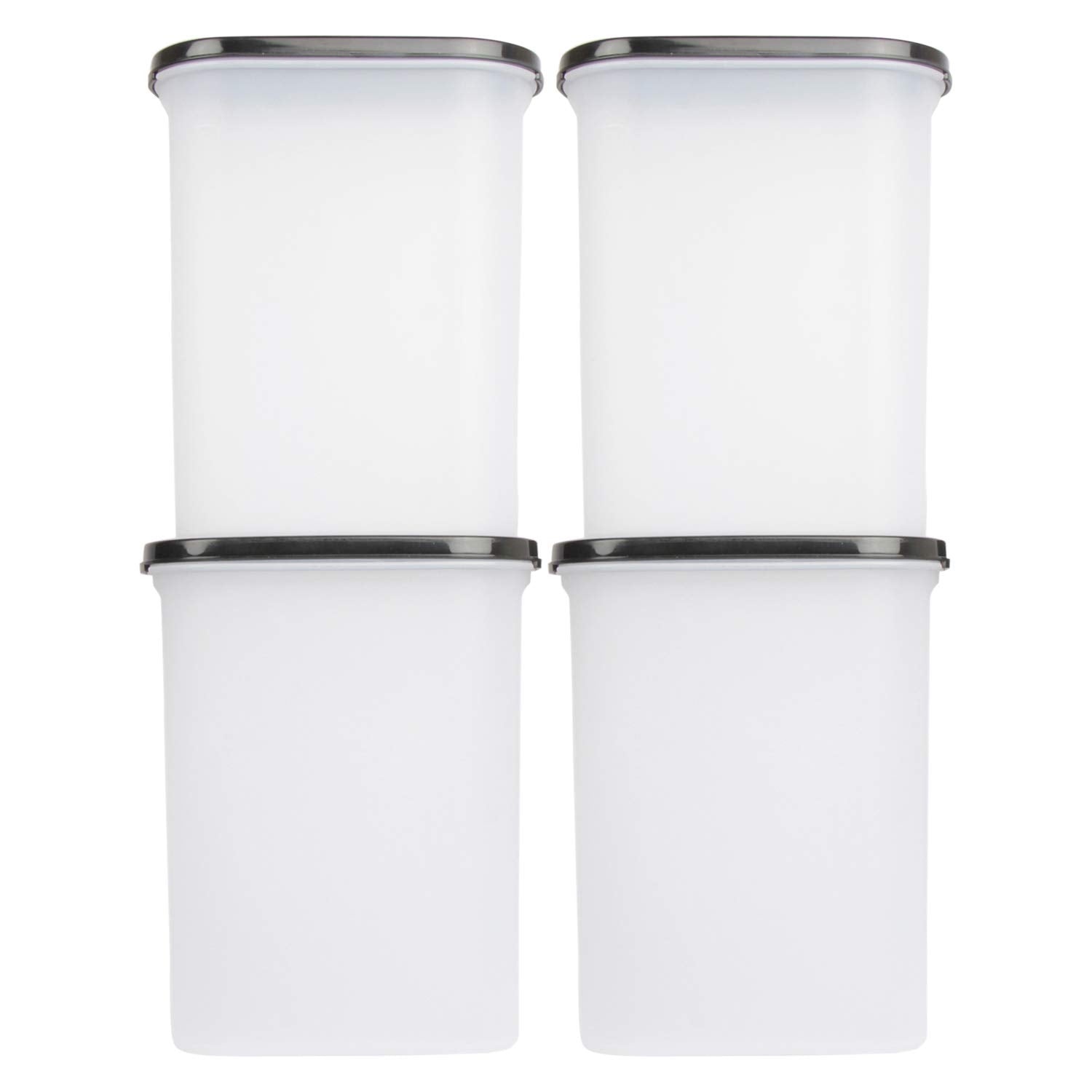 Cutting EDGE Anti Microbial Seal, Anti Bacterial Protection Storage Containers Set Oval, Modular Kitchen, for Flour, Cereals, Snacks, Stackable, BPA Free, Modular