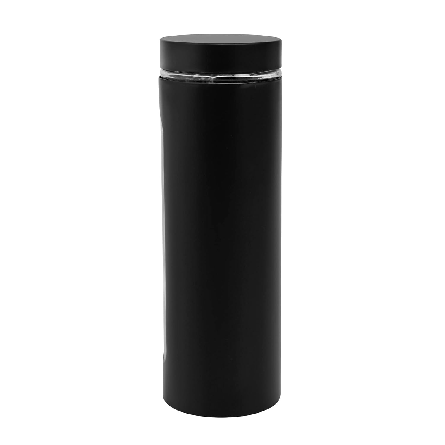 Cutting EDGE Oval Window - Powdered Black Finish Glass Jars for Dal,Dry Fruits,Spices and other Kitchen Storage