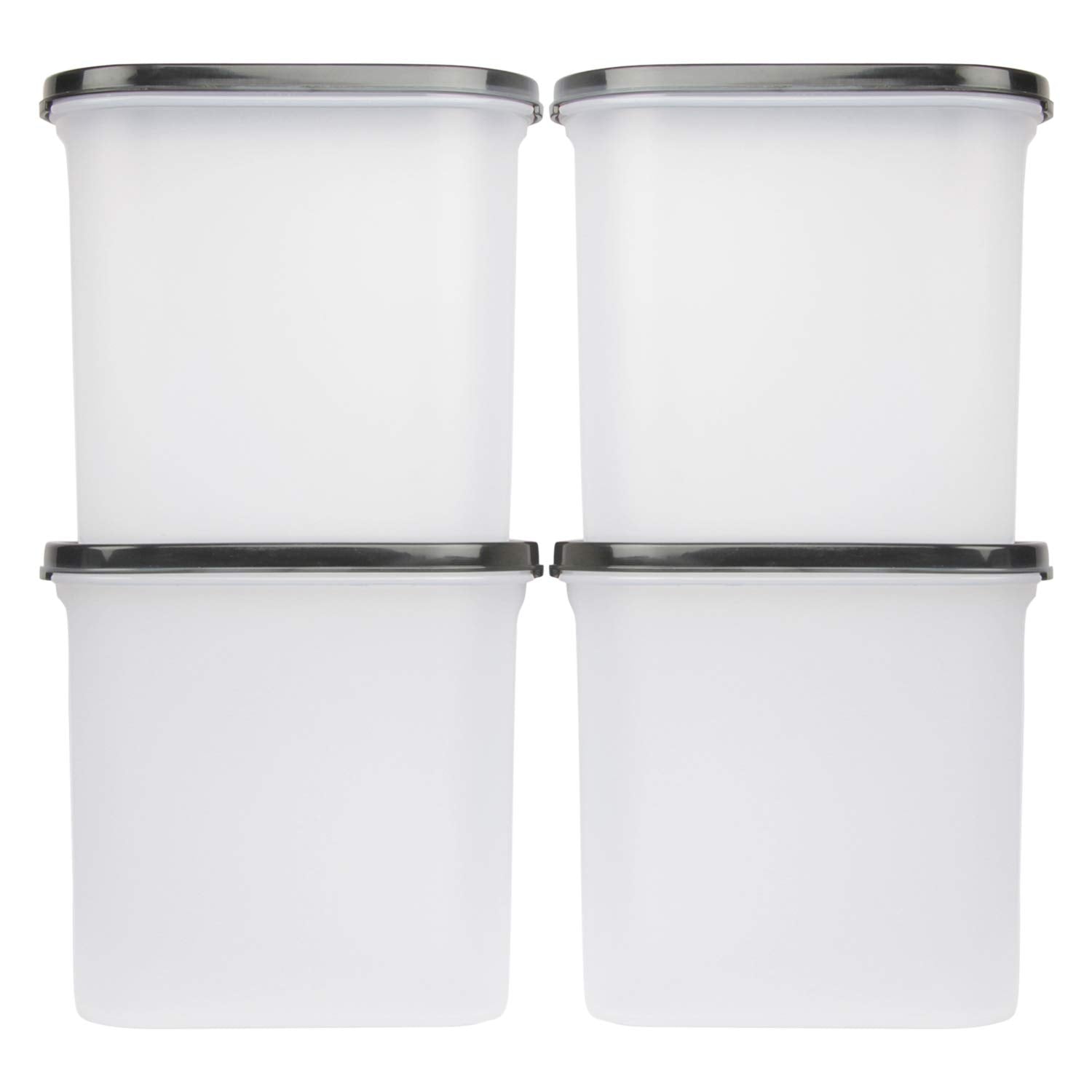 Cutting EDGE Anti Microbial Seal, Anti Bacterial Protection Storage Containers Set Oval, Modular Kitchen, for Flour, Cereals, Snacks, Stackable, BPA Free, Modular