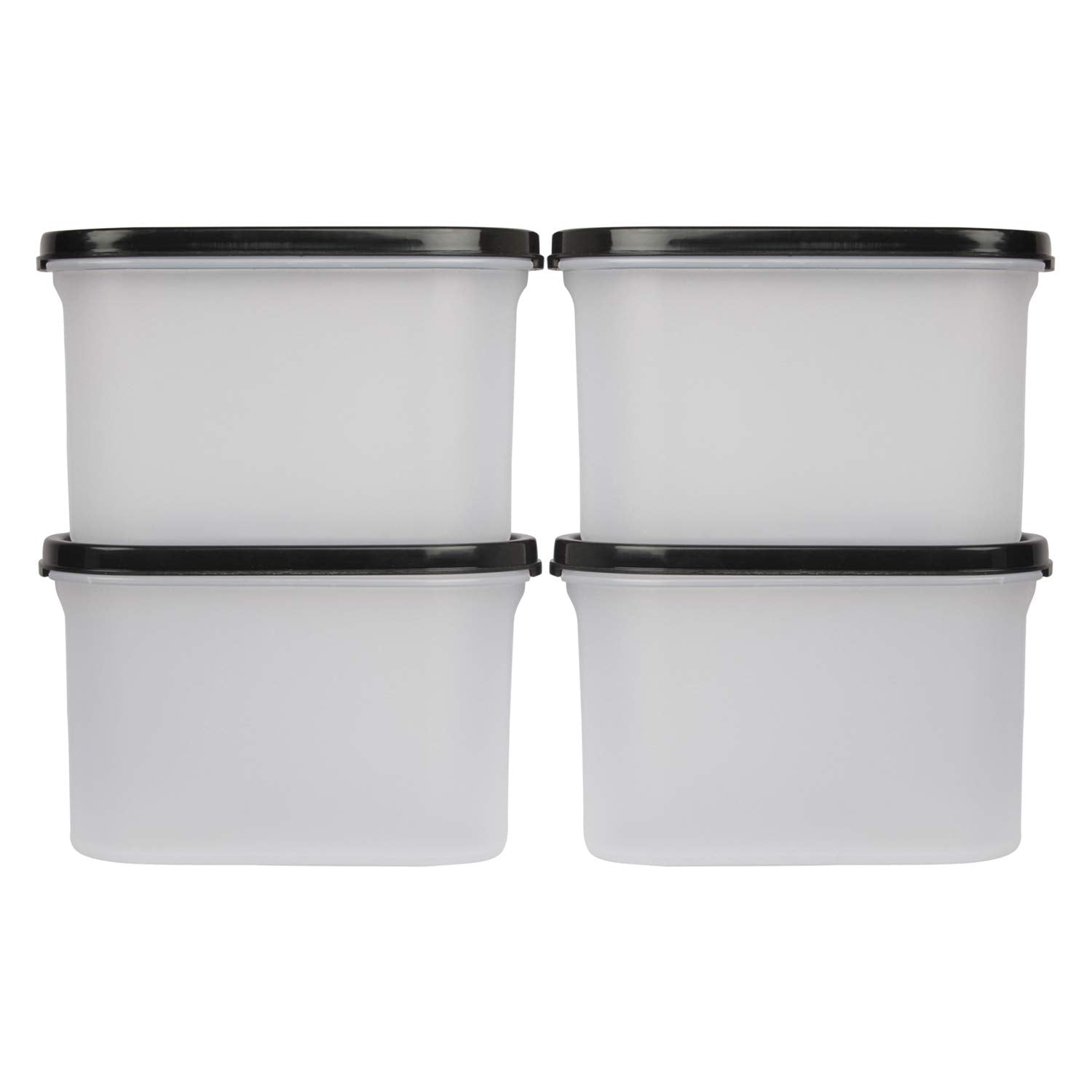 Cutting EDGE Anti Microbial Seal, Anti Bacterial Protection Storage Containers Set Oval, Modular Kitchen, for Flour, Cereals, Snacks, Stackable, BPA Free, Modular