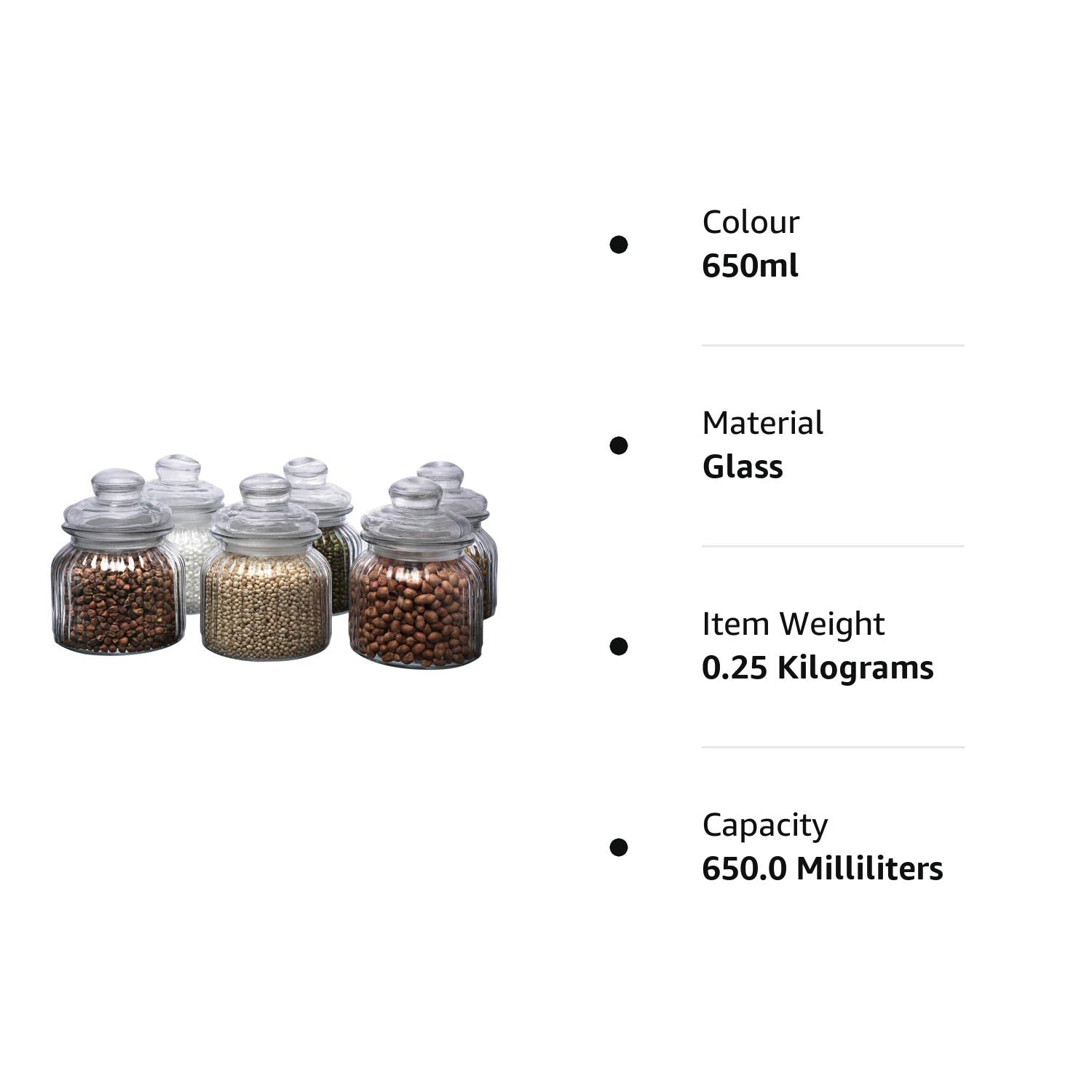 Clear Container for Dining Table, Kitchen, Aachar Pickle, Sweets, Chutney, Dry Fruits, Grocery