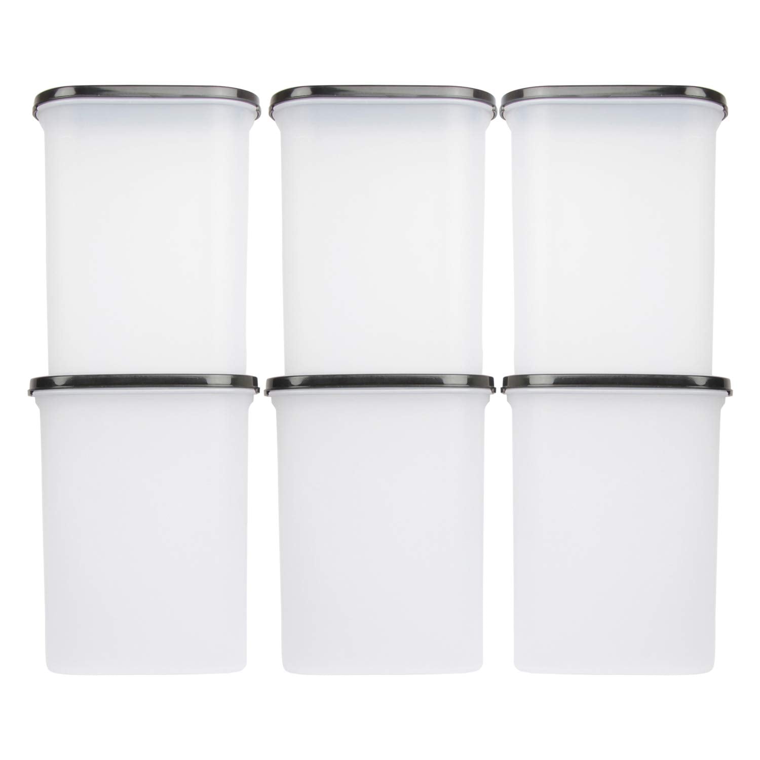 Cutting EDGE Anti Microbial Seal, Anti Bacterial Protection Storage Containers Set Oval, Modular Kitchen, for Flour, Cereals, Snacks, Stackable, BPA Free, Modular