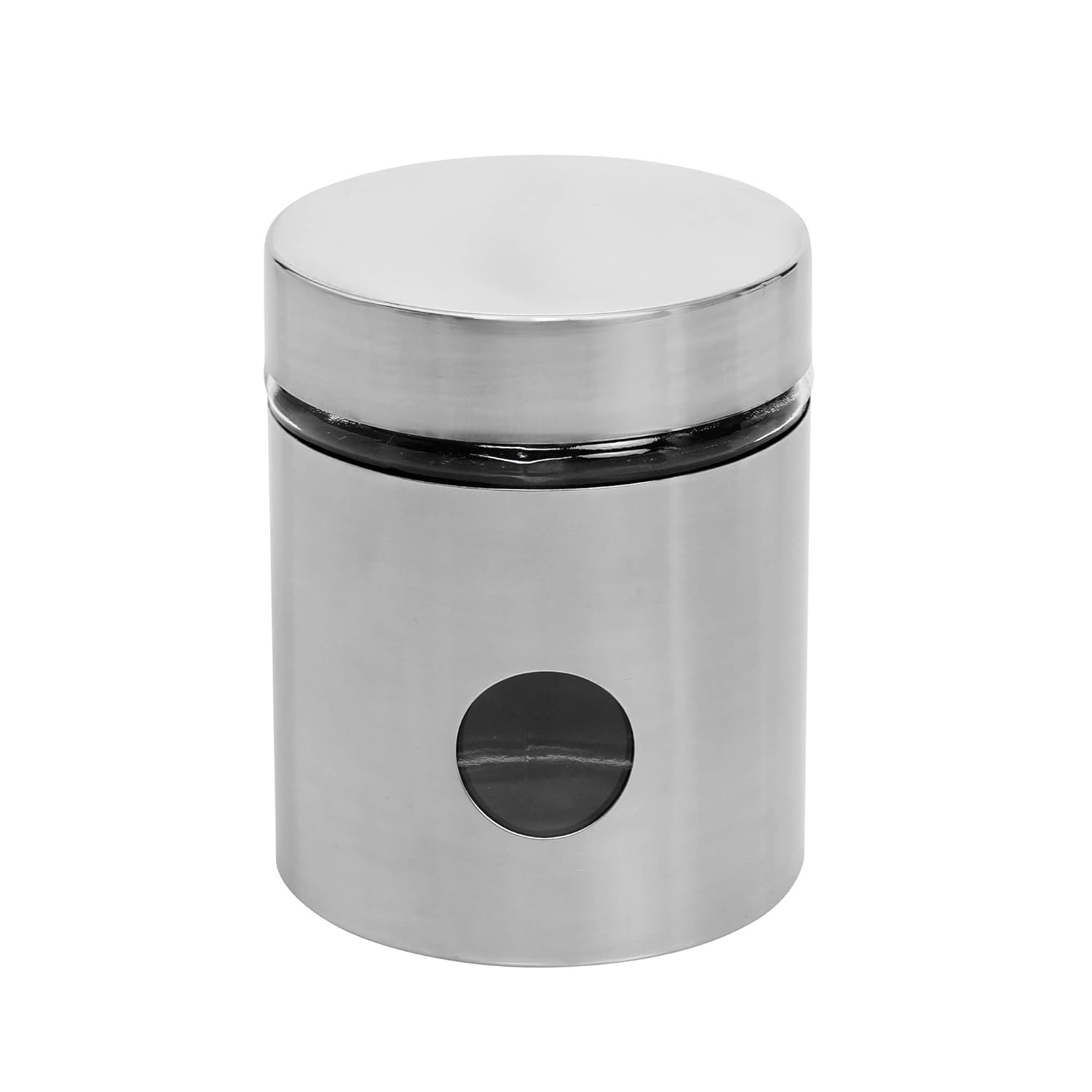 Cutting EDGE Drip Window - Steel Jacketed Glass Jars for Dal, Dry, Spices, Fruits, Kitchen Storage Container