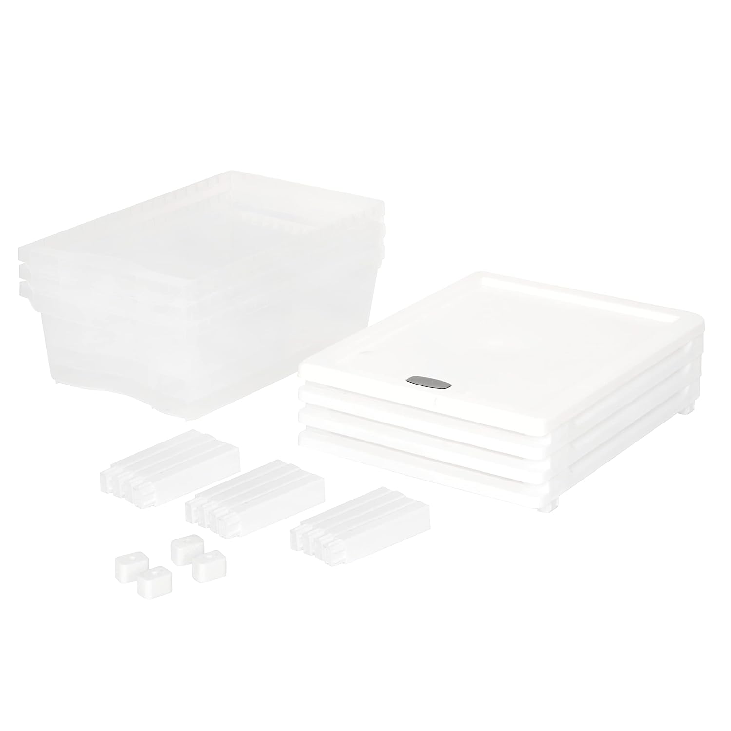 Cutting EDGE Plastic Small Modular Drawer Set For Home,Office,Hospital,Parlor,School,Doctors,Home & Kids,Product Dimension When Assembeled (Transparent,Rectangular)