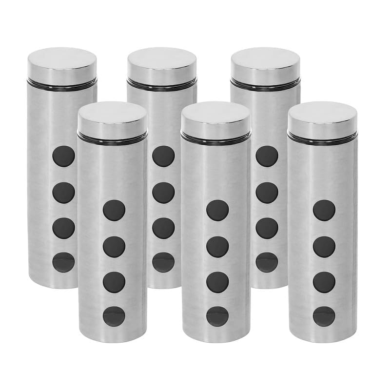 Cutting EDGE Drip Window - Steel Jacketed Glass Jars for Dal, Dry, Spices, Fruits, Kitchen Storage Container