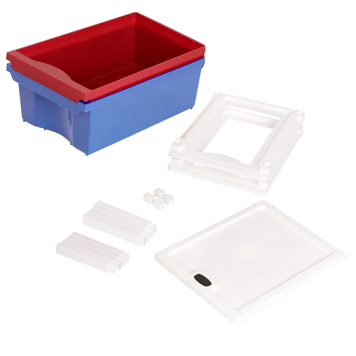 Cutting EDGE Compact Modular Plastic Drawer Set for Home, Office, Hospital, Parlor, School, Home & Kids, Product Dimension when assembled (Multicolor)