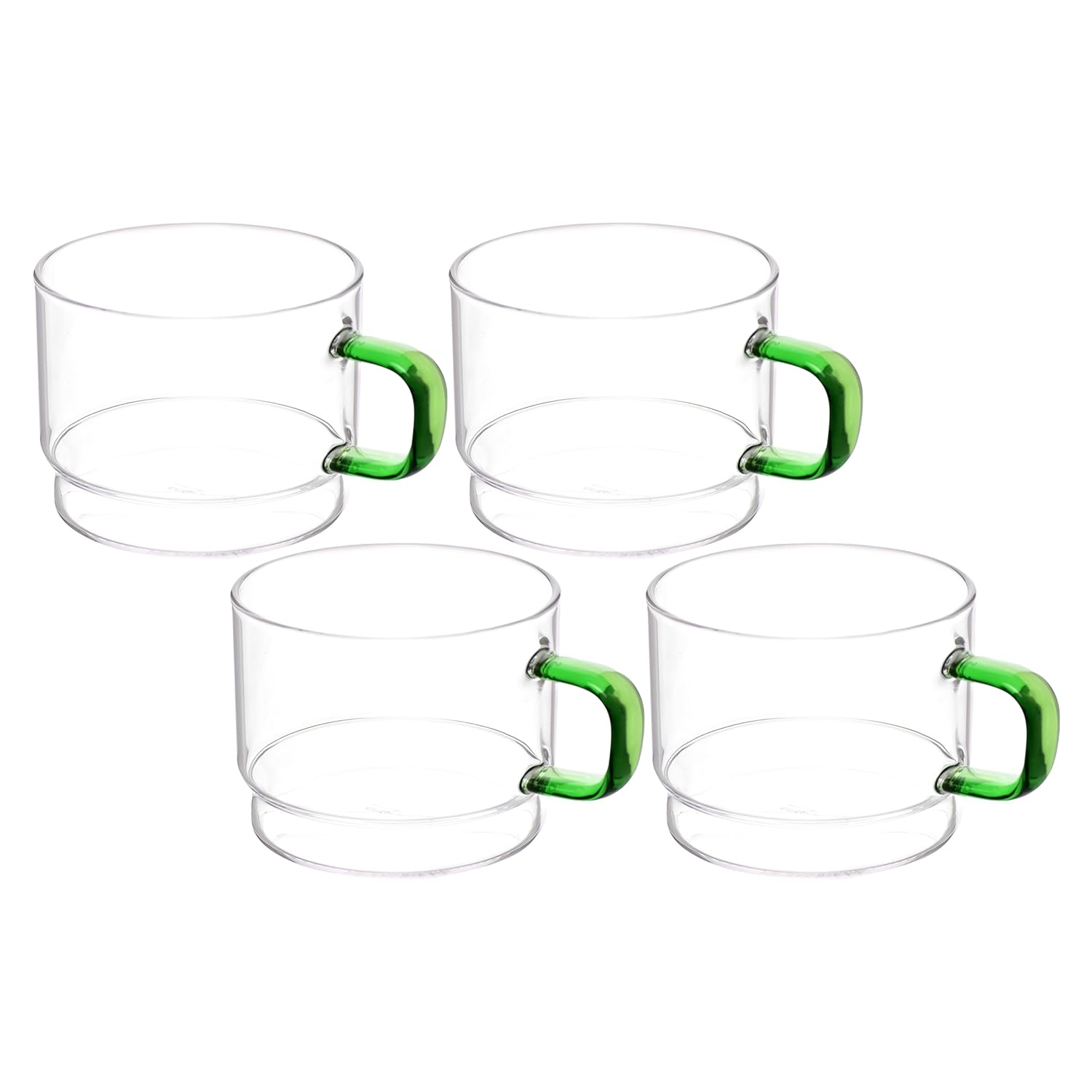 Crystal Clear, Microwave Safe for Regular Use, Serving Hot Latte Coffee, Cappuccino, Milk, Green & Black Tea