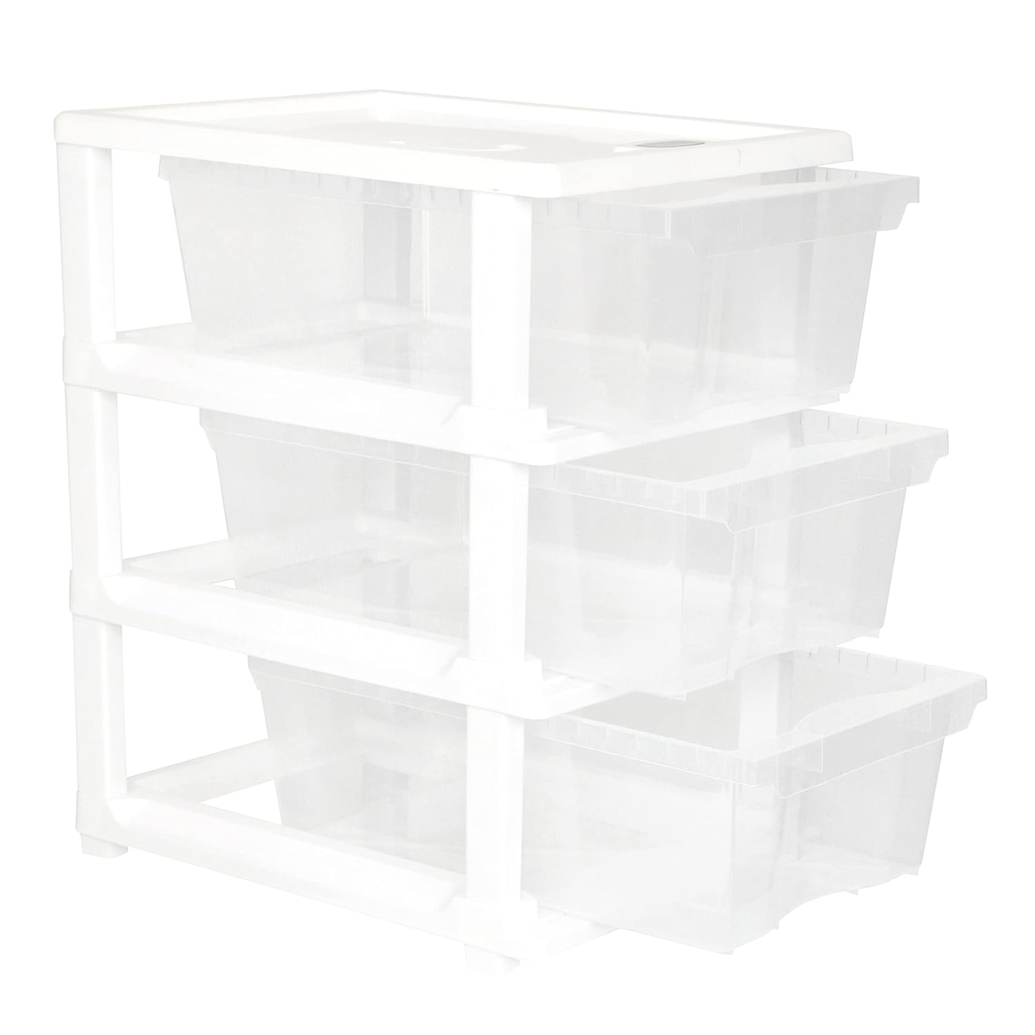 Cutting EDGE Plastic Small Modular Drawer Set For Home,Office,Hospital,Parlor,School,Doctors,Home & Kids,Product Dimension When Assembeled (Transparent,Rectangular)