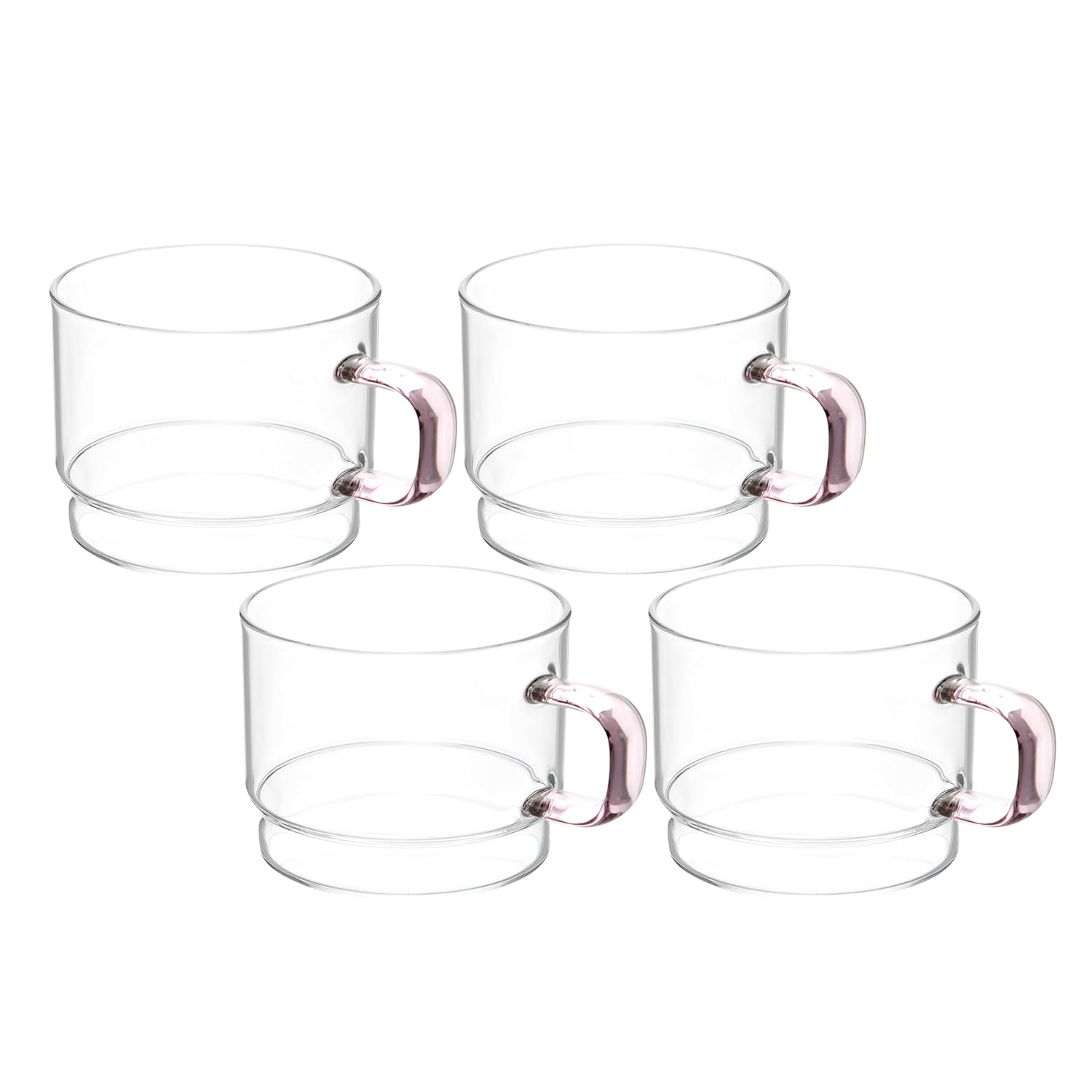 Crystal Clear, Microwave Safe for Regular Use, Serving Hot Latte Coffee, Cappuccino, Milk, Green & Black Tea