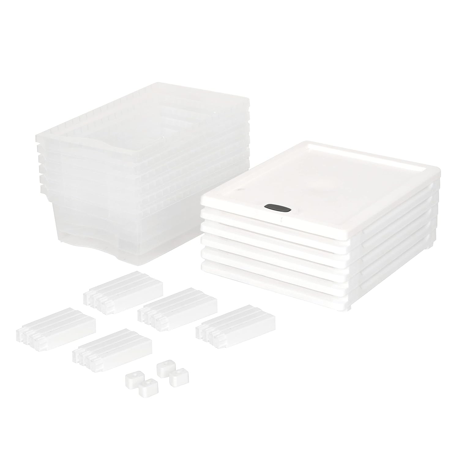 Cutting EDGE Plastic Small Modular Drawer Set For Home,Office,Hospital,Parlor,School,Doctors,Home & Kids,Product Dimension When Assembeled (Transparent,Rectangular)