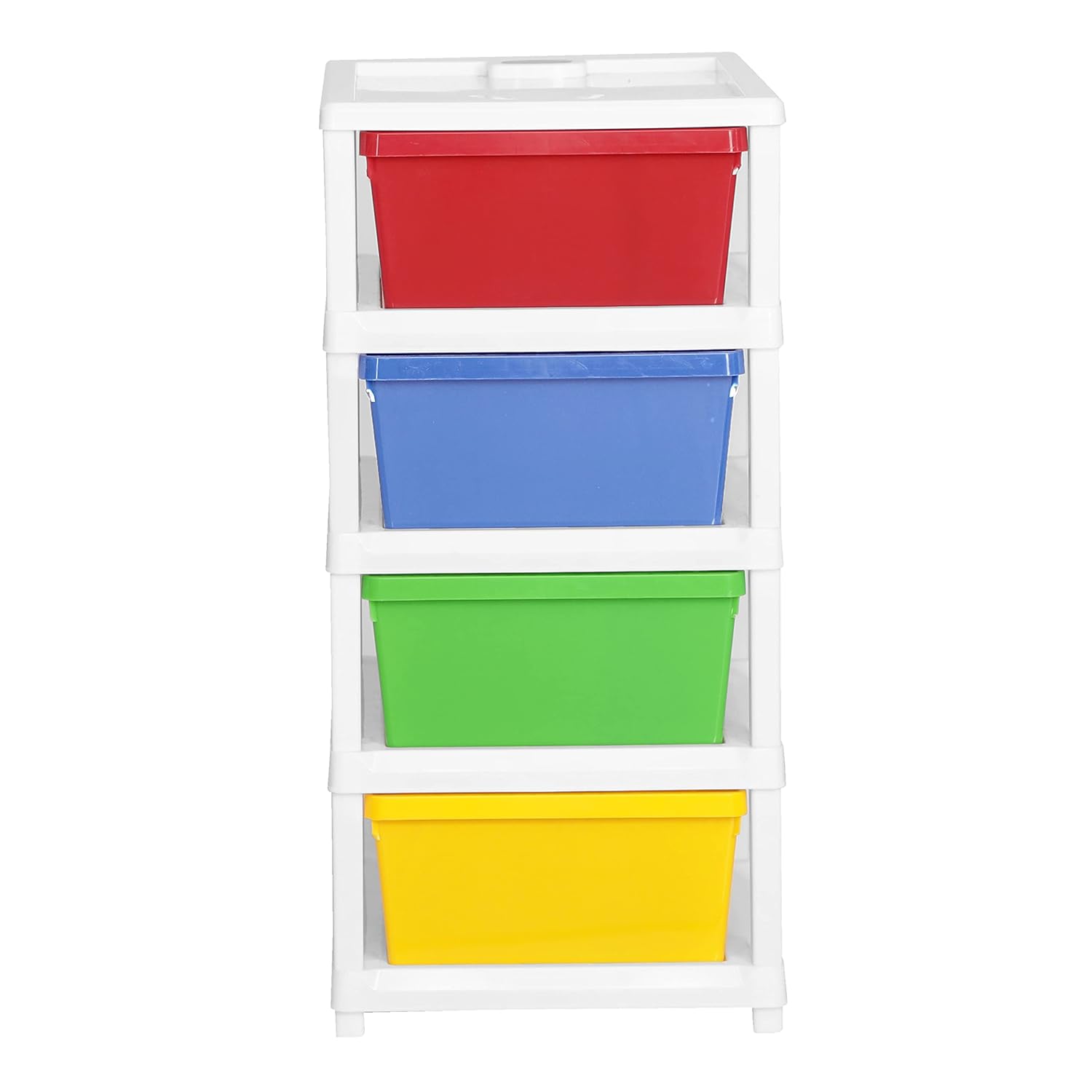 Cutting EDGE Compact Modular Plastic Drawer Set for Home, Office, Hospital, Parlor, School, Home & Kids, Product Dimension when assembled (Multicolor)