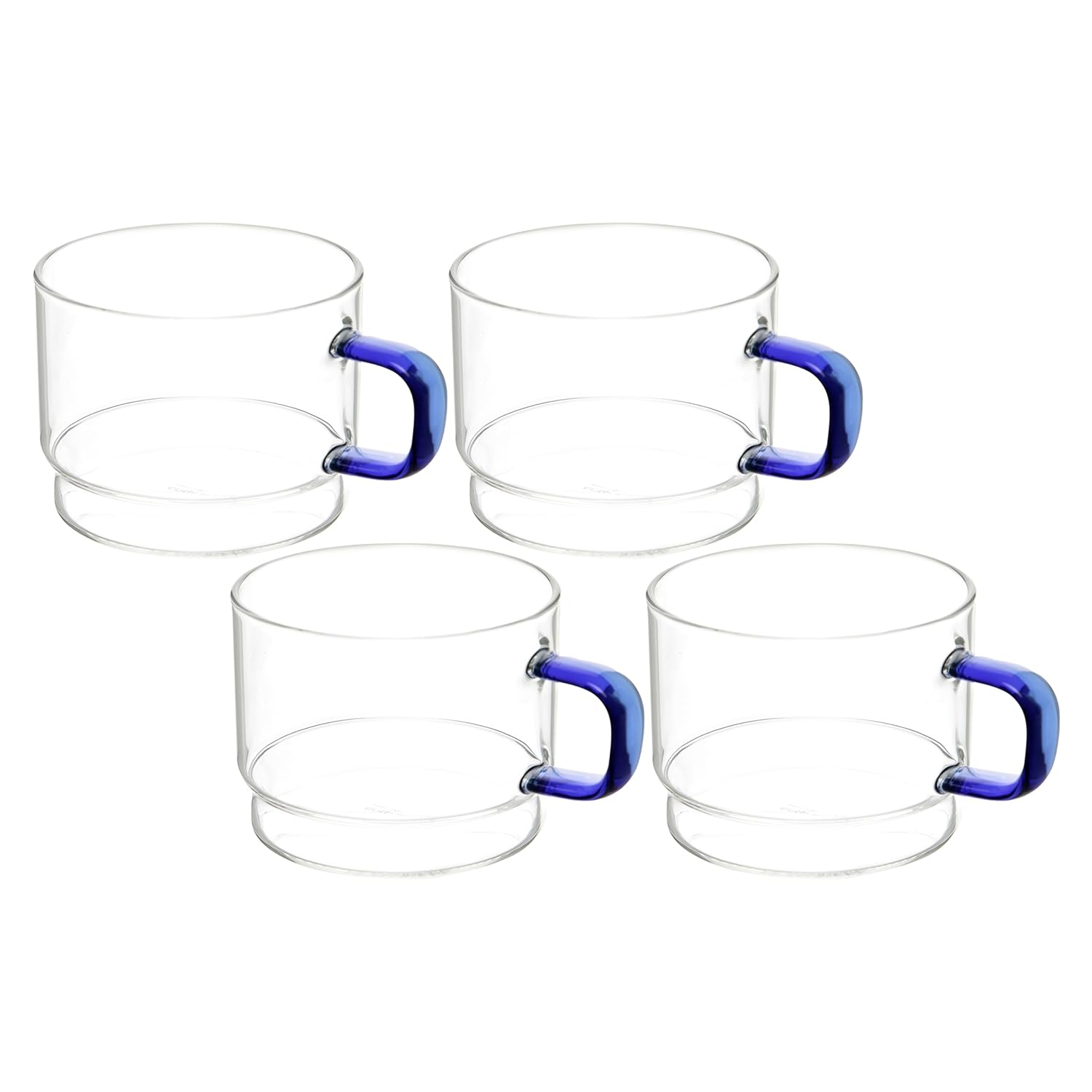 Crystal Clear, Microwave Safe for Regular Use, Serving Hot Latte Coffee, Cappuccino, Milk, Green & Black Tea