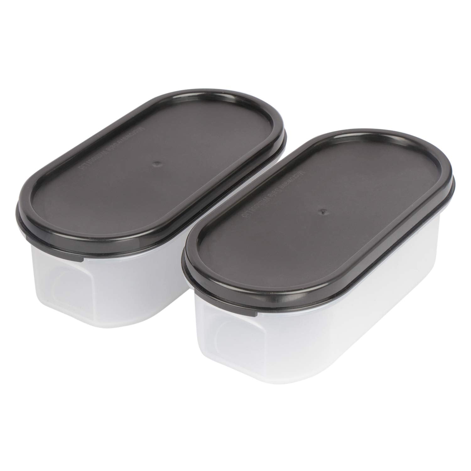 Cutting EDGE Anti Microbial Seal, Anti Bacterial Protection Storage Containers Set Oval, Modular Kitchen, for Flour, Cereals, Snacks, Stackable, BPA Free, Modular
