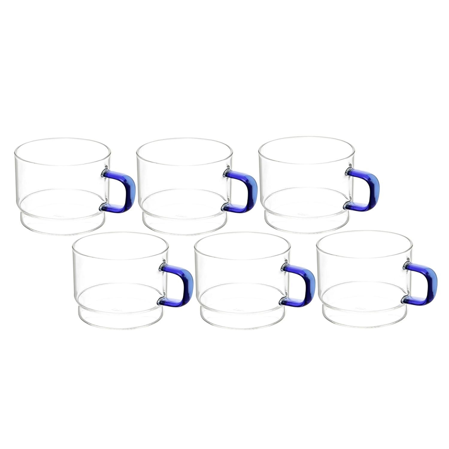 Crystal Clear, Microwave Safe for Regular Use, Serving Hot Latte Coffee, Cappuccino, Milk, Green & Black Tea