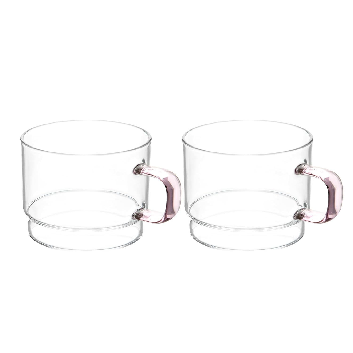 Crystal Clear, Microwave Safe for Regular Use, Serving Hot Latte Coffee, Cappuccino, Milk, Green & Black Tea