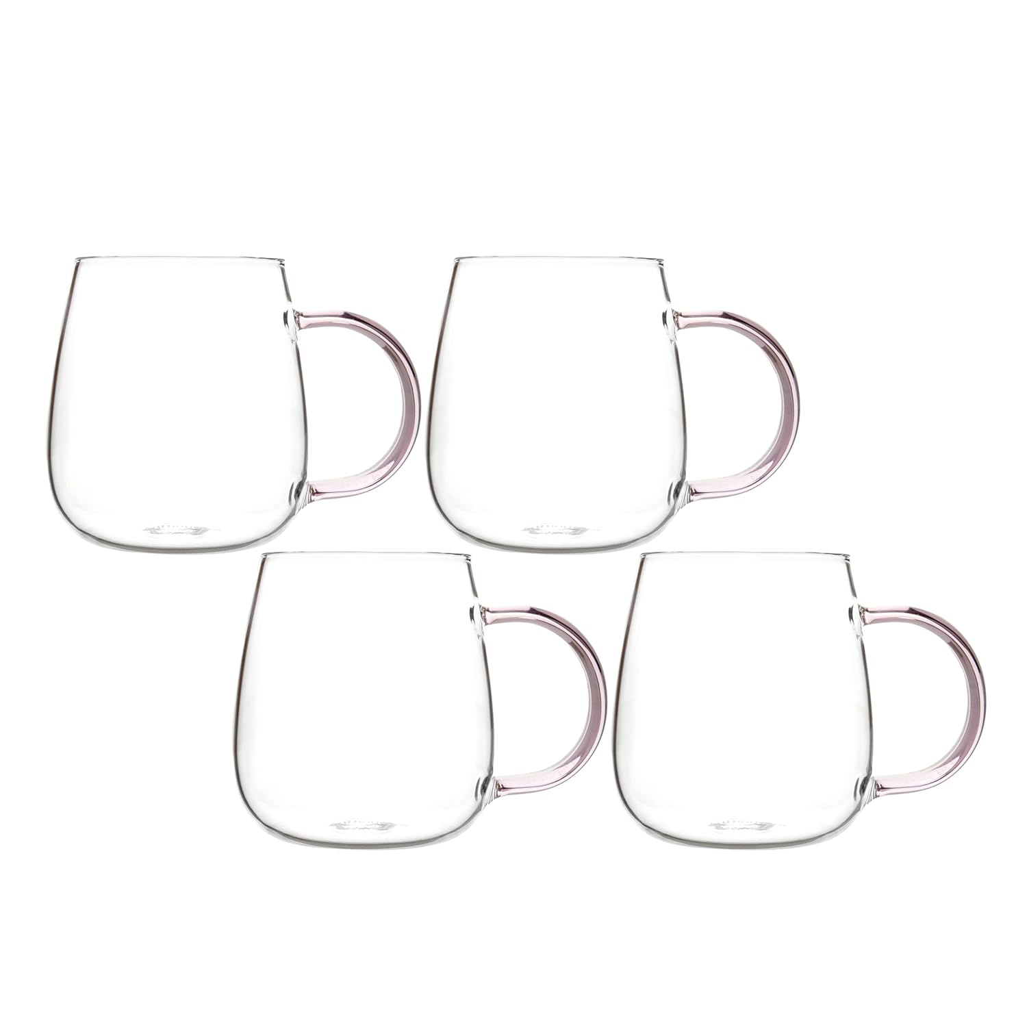 Crystal Clear, Microwave Safe for Regular Use, Serving Hot Latte Coffee, Cappuccino, Milk, Green & Black Tea