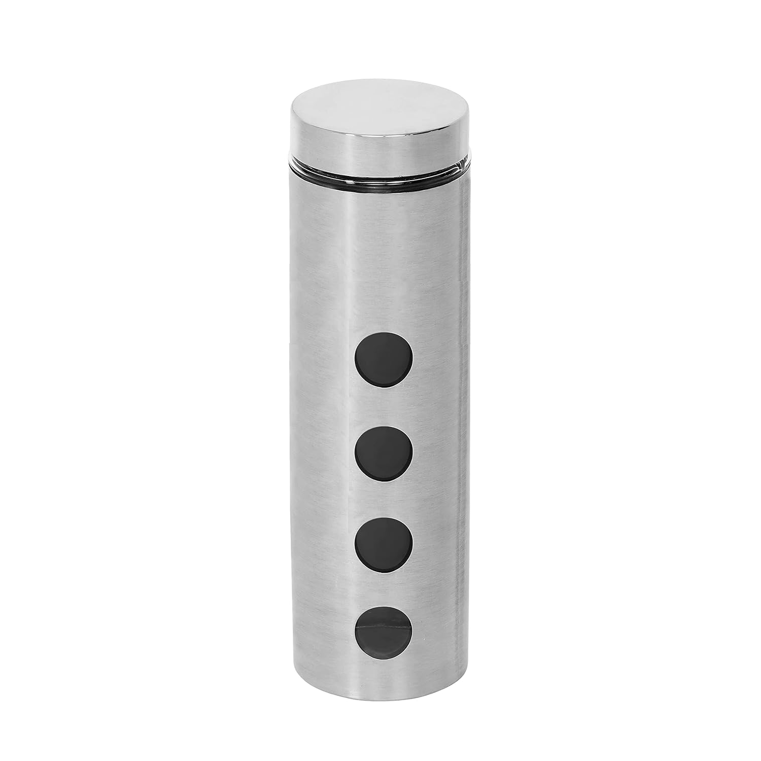 Cutting EDGE Drip Window - Steel Jacketed Glass Jars for Dal, Dry, Spices, Fruits, Kitchen Storage Container