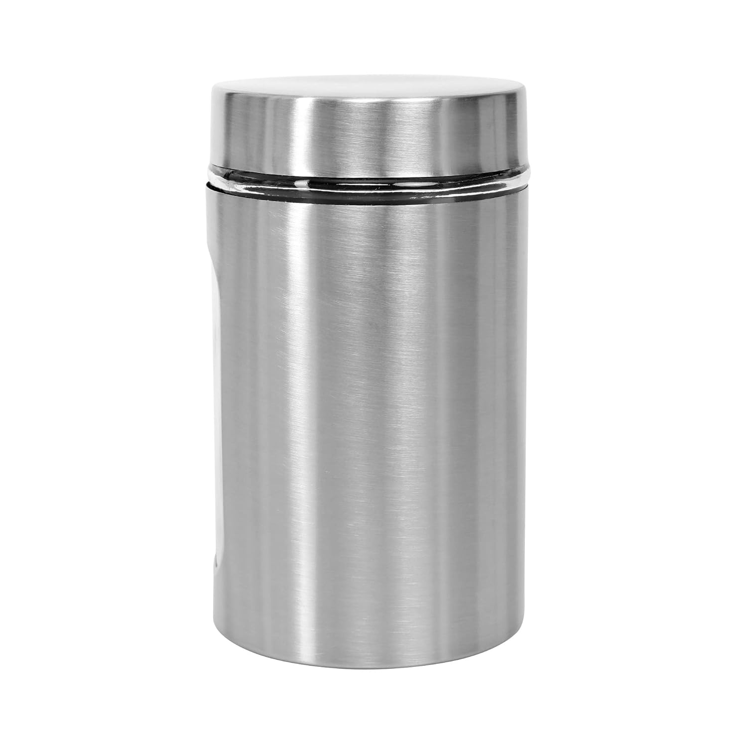 Cutting EDGE Oval Glass Window - Steel Jacketed Glass Jars for Dal, Dry Fruits, Spices and other Kitchen Storage