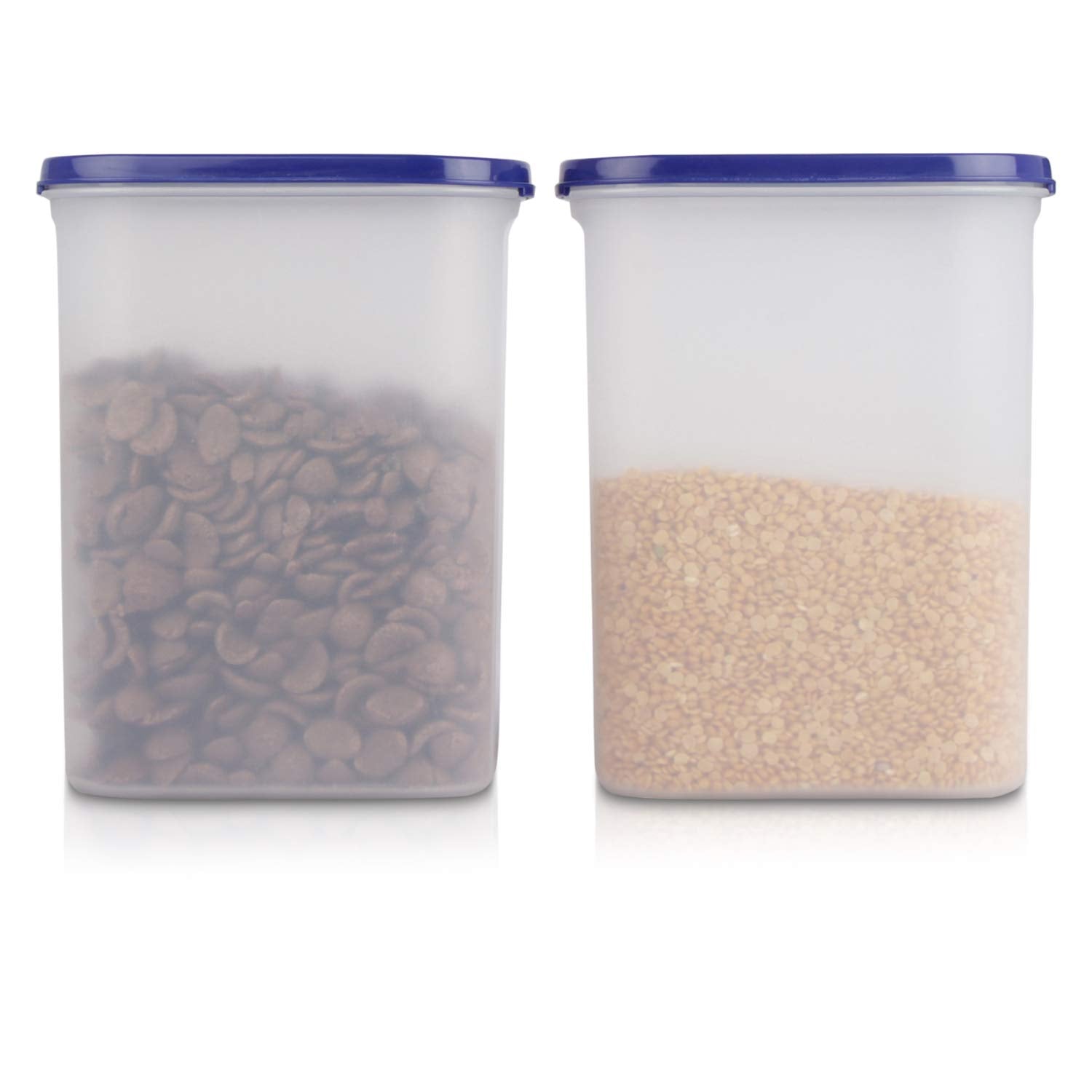Cutting EDGE Anti Microbial Seal, Anti Bacterial Protection Storage Containers Set Oval, Modular Kitchen, for Flour, Cereals, Snacks, Stackable, BPA Free, Modular