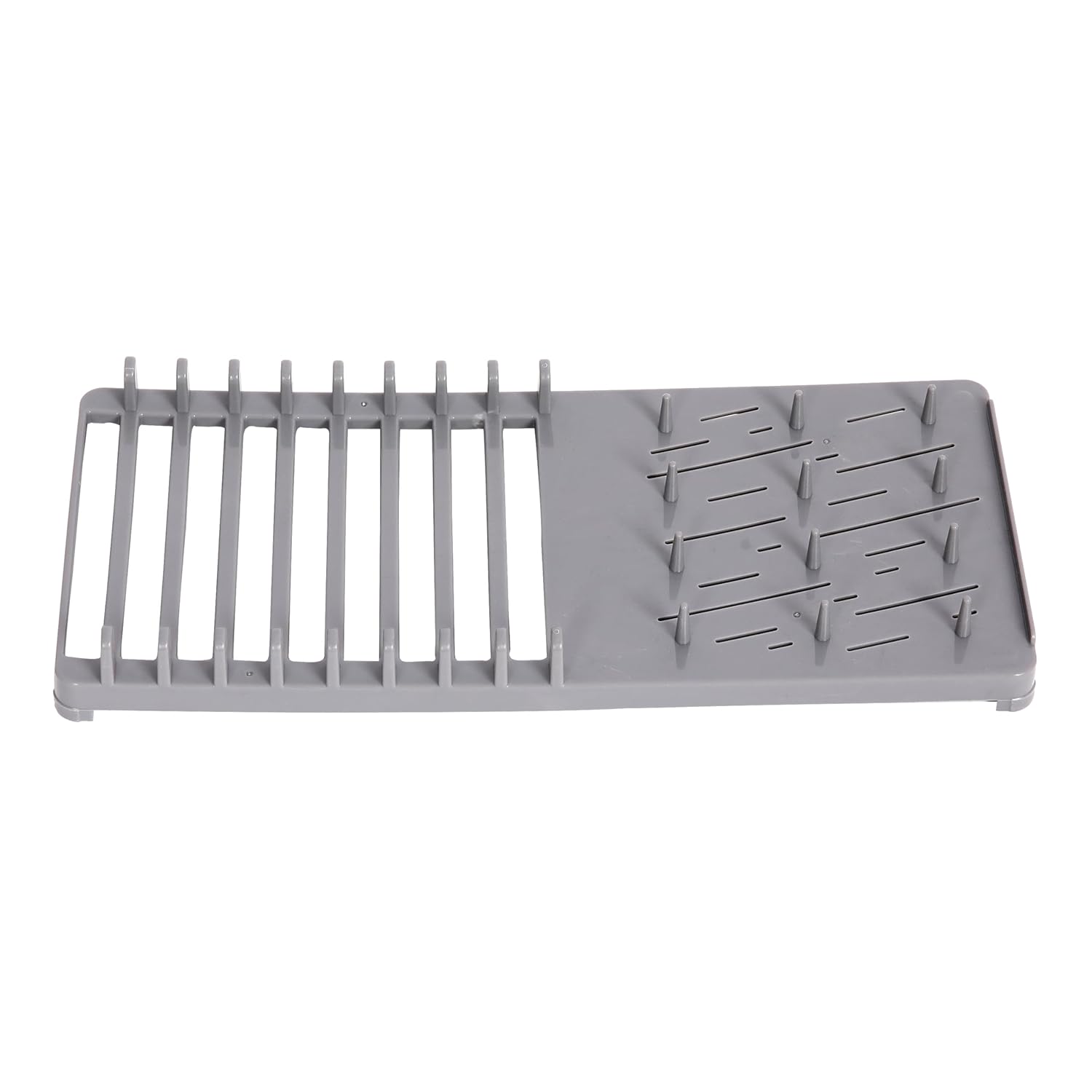 Cutting EDGE Dish Drying Rack with Black Microfiber Mat – Compact, Foldable & Lightweight Kitchen Rack for Sink or Counter – Pattern Design Mat Offers Fast Drying & Stylish Organization