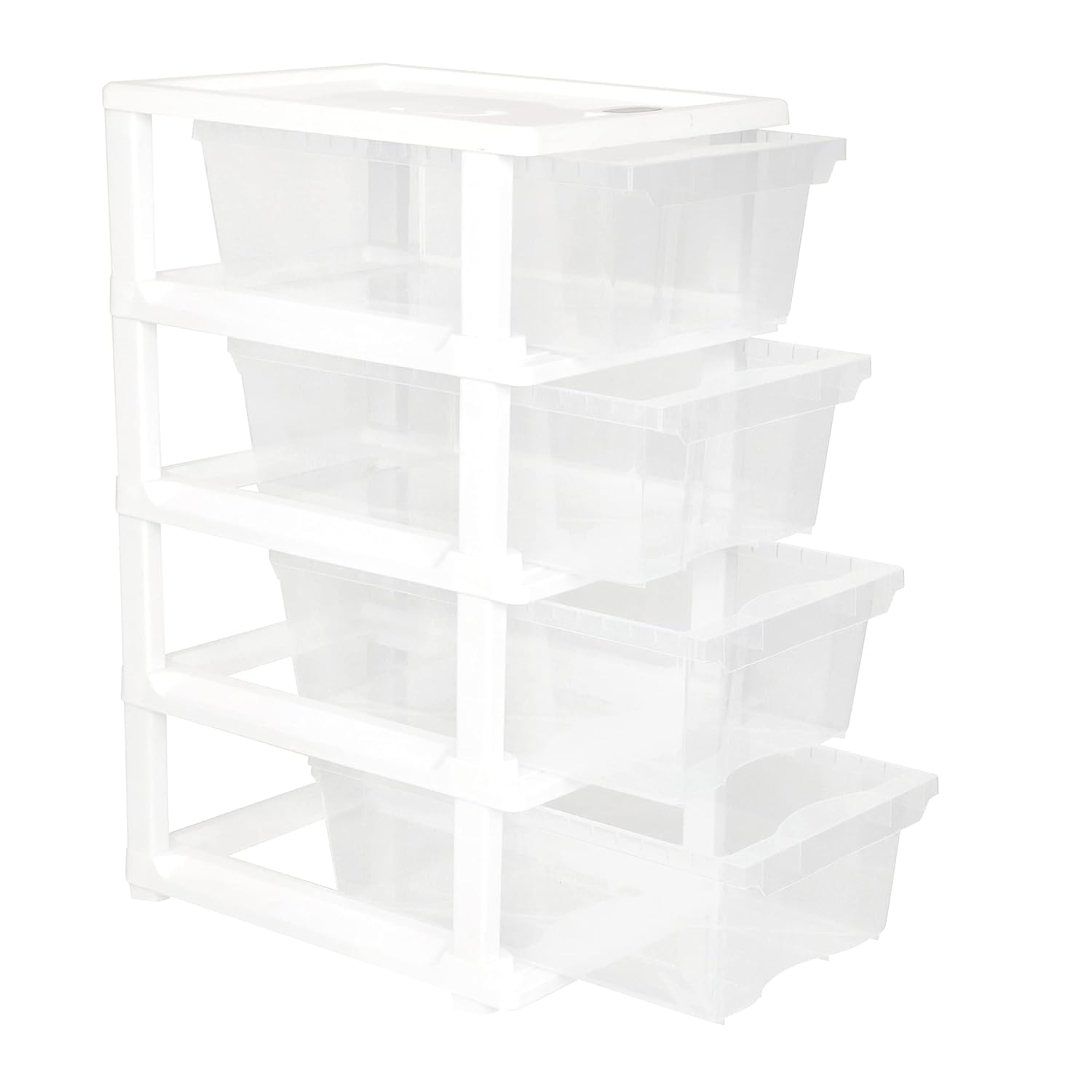 Cutting EDGE Plastic Small Modular Drawer Set For Home,Office,Hospital,Parlor,School,Doctors,Home & Kids,Product Dimension When Assembeled (Transparent,Rectangular)