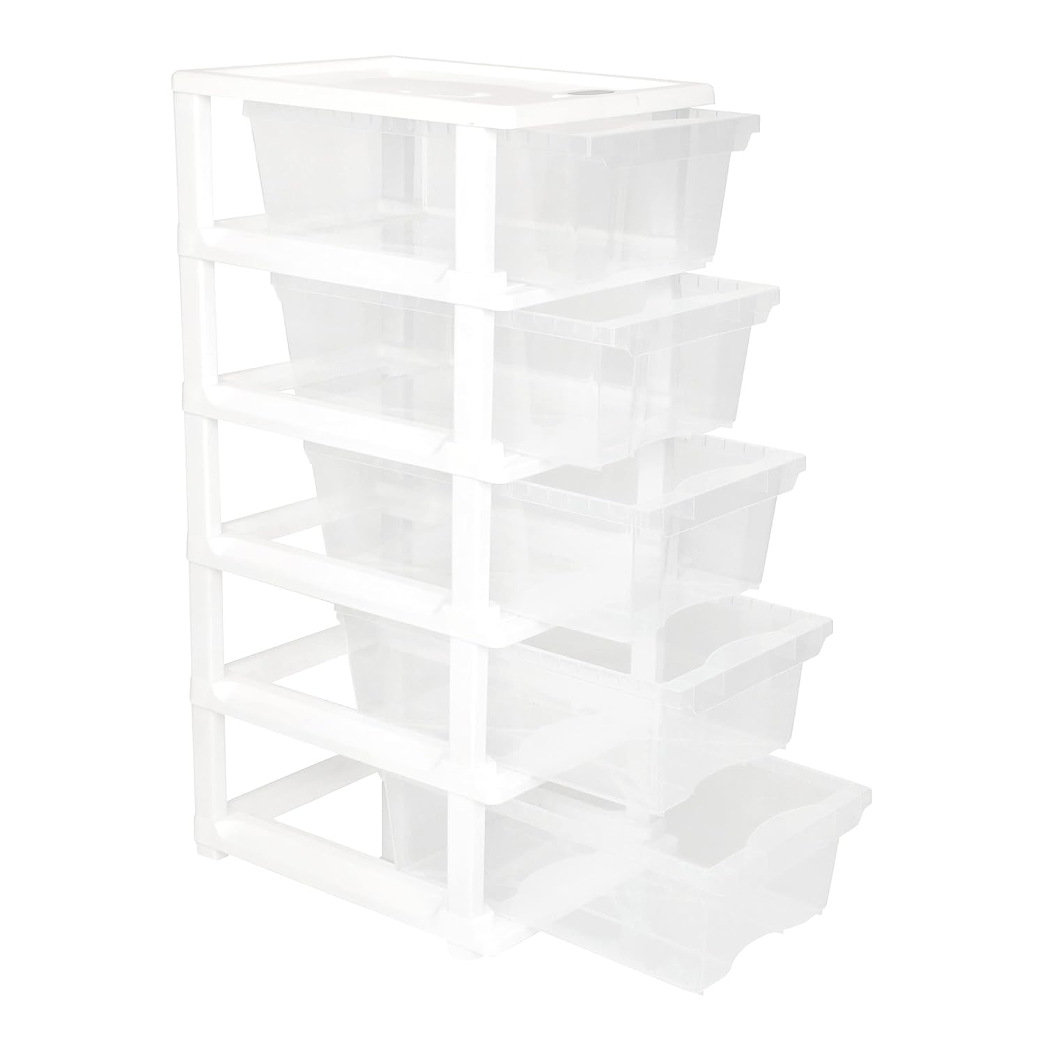 Cutting EDGE Plastic Small Modular Drawer Set For Home,Office,Hospital,Parlor,School,Doctors,Home & Kids,Product Dimension When Assembeled (Transparent,Rectangular)