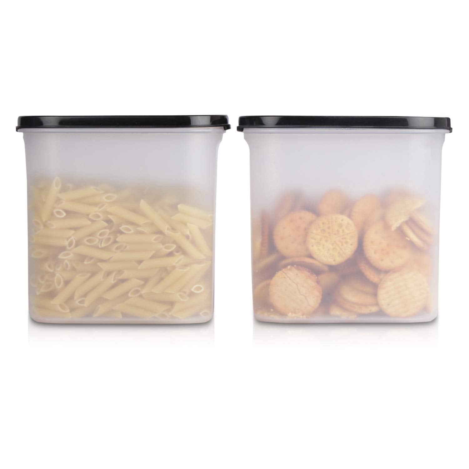 Cutting EDGE Anti Microbial Seal, Anti Bacterial Protection Storage Containers Set Oval, Modular Kitchen, for Flour, Cereals, Snacks, Stackable, BPA Free, Modular