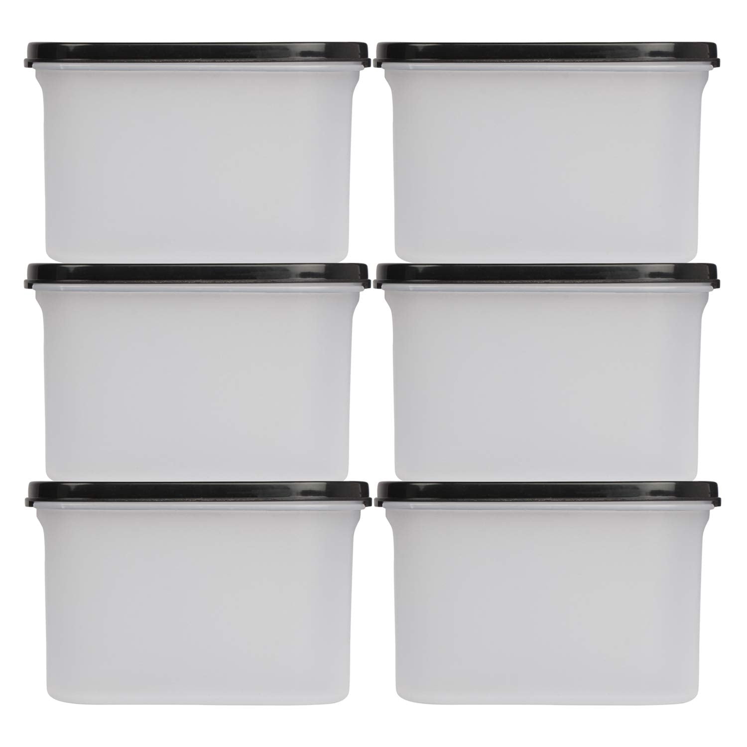 Cutting EDGE Anti Microbial Seal, Anti Bacterial Protection Storage Containers Set Oval, Modular Kitchen, for Flour, Cereals, Snacks, Stackable, BPA Free, Modular