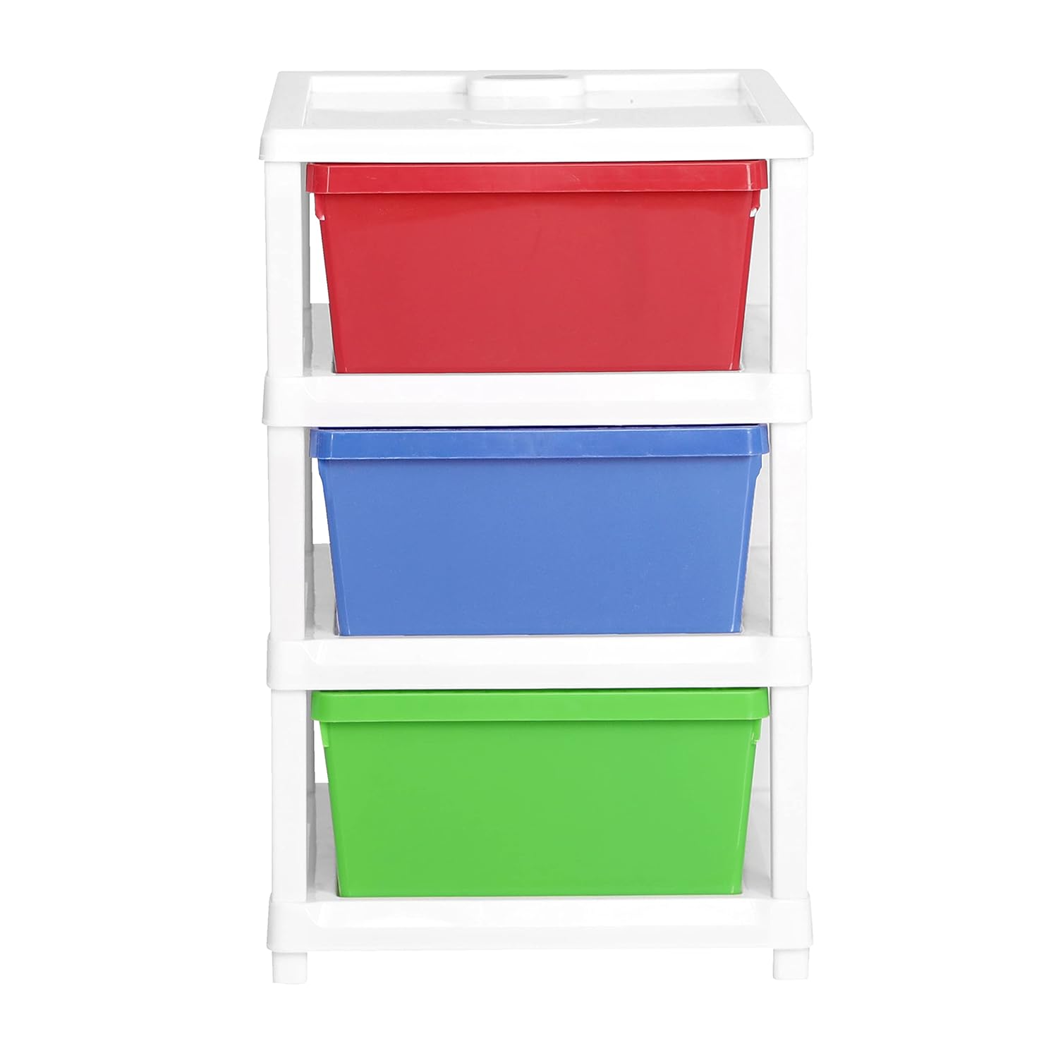 Cutting EDGE Compact Modular Plastic Drawer Set for Home, Office, Hospital, Parlor, School, Home & Kids, Product Dimension when assembled (Multicolor)