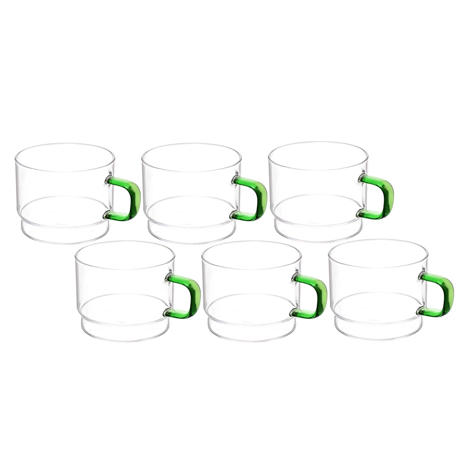 Crystal Clear, Microwave Safe for Regular Use, Serving Hot Latte Coffee, Cappuccino, Milk, Green & Black Tea