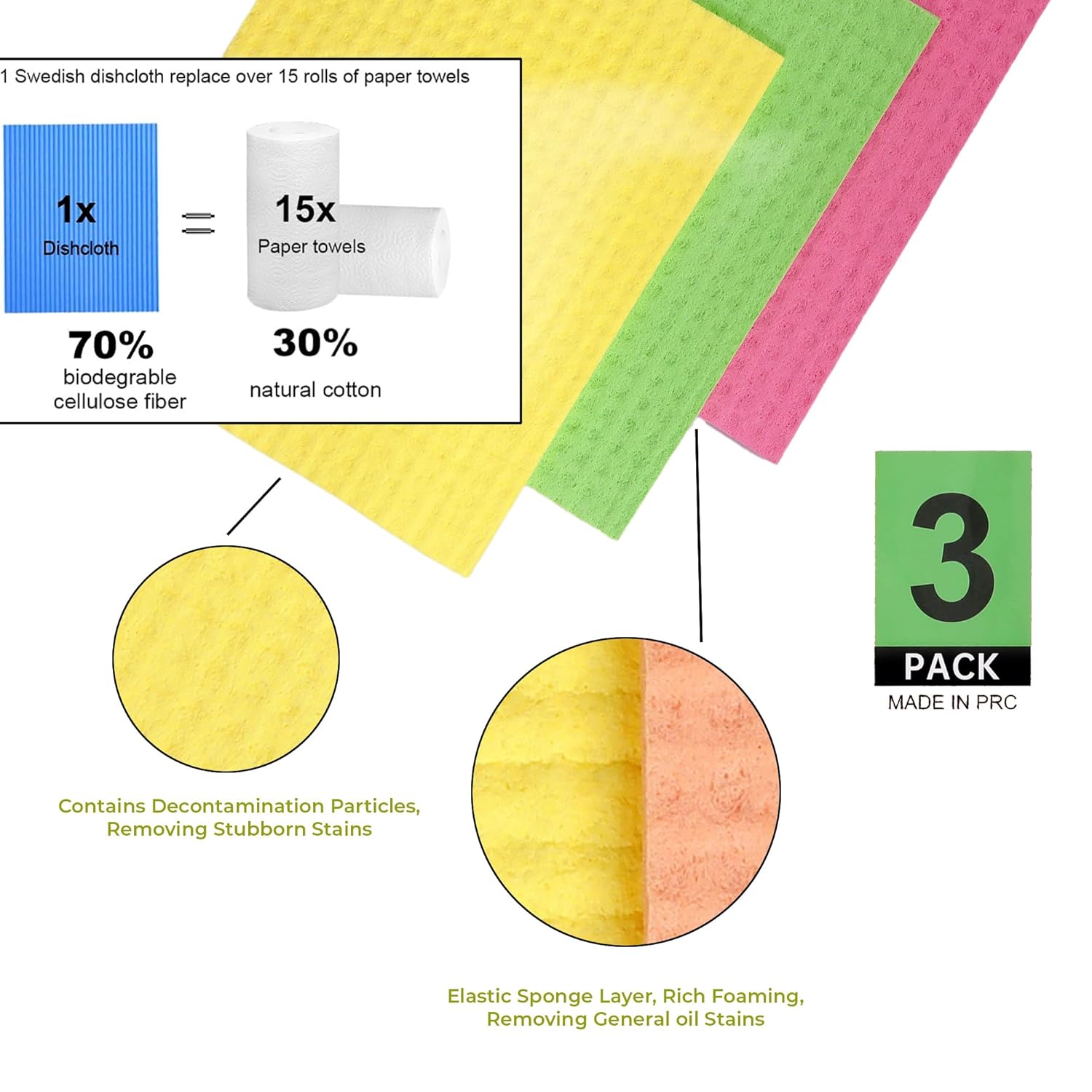 Multi- Color, Biodegradable