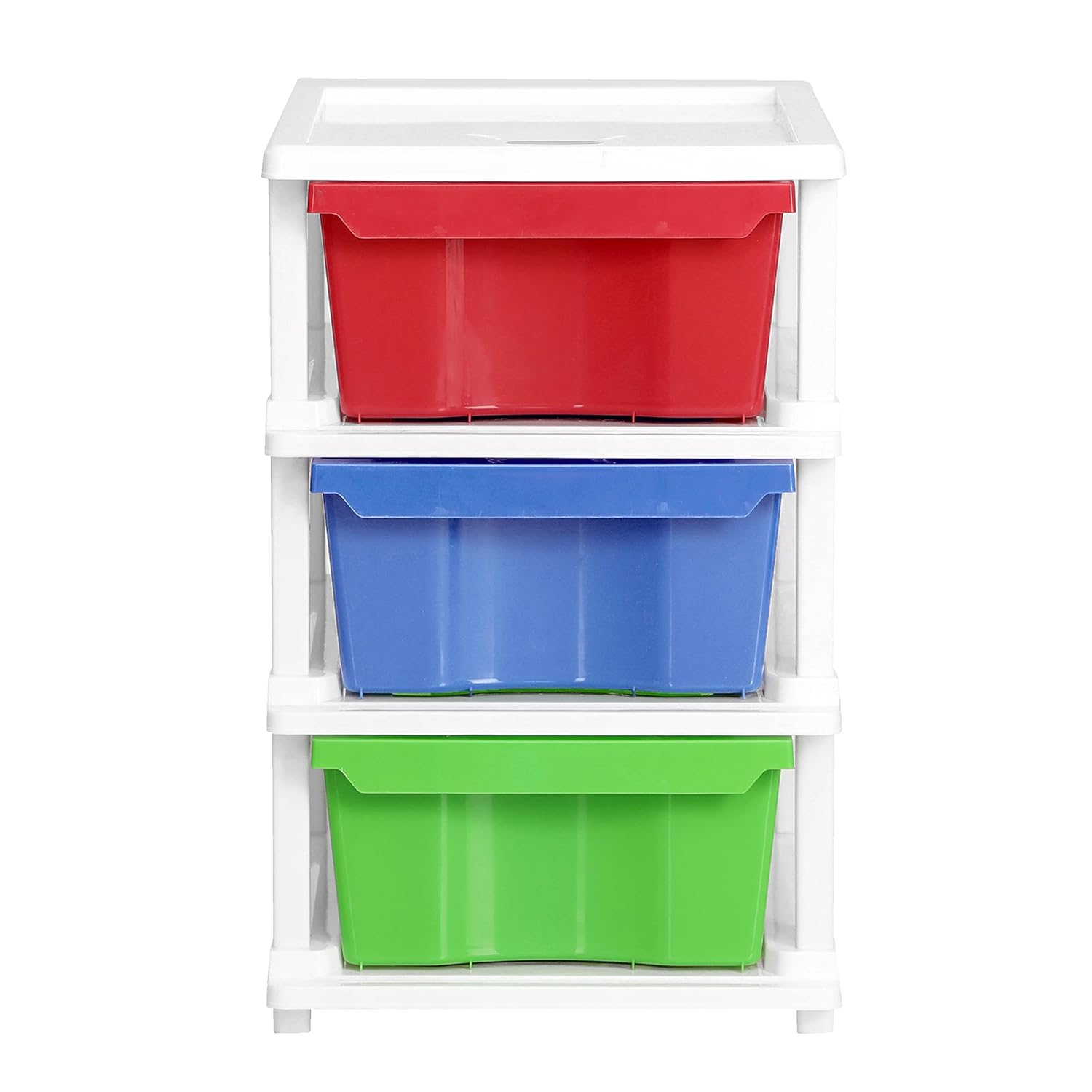 Cutting EDGE Compact Modular Plastic Drawer Set for Home, Office, Hospital, Parlor, School, Home & Kids, Product Dimension when assembled (Multicolor)