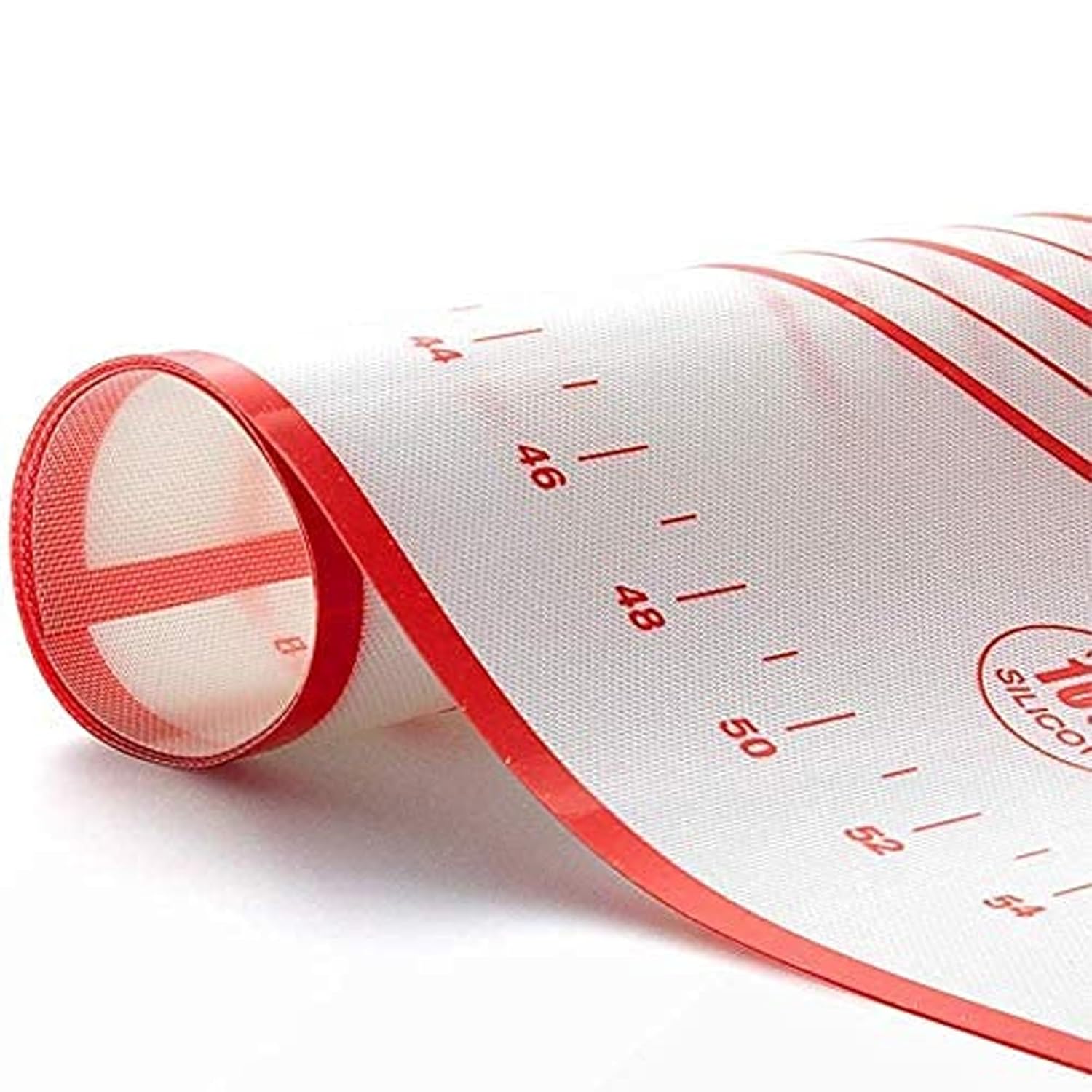 Cutting EDGE Silicone Baking Mat - Non Stick & Stretchable Ideal for Baking, Chapati Atta Kneading, Fondant, Thick and Large Rolling Mat with Measurments