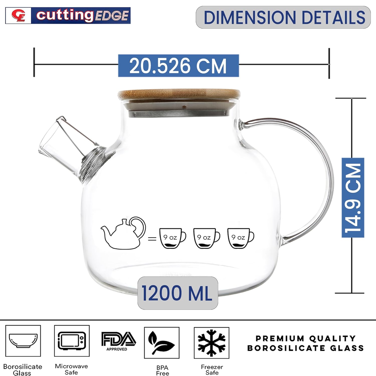 Ideal for Brewing Tea, Coffee & Herbal Infusions