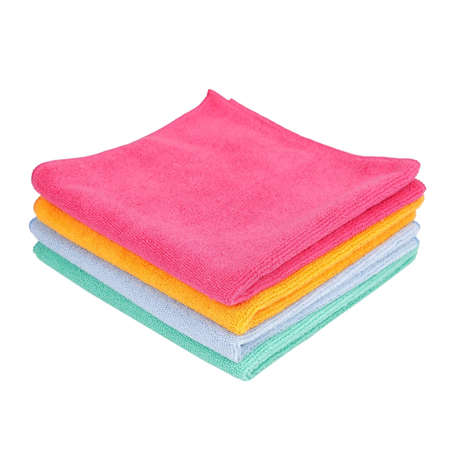 Cutting EDGE Soft Microfiber Cleaning Cloth Thick Lint & Scratch Free Multipurpose Perfect for Home Appliances & Kitchen Cleaning Both Interior and Exterior -Pack of 4 (Multicolor)