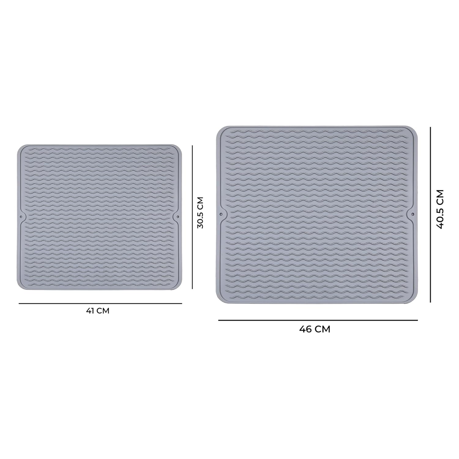 Cutting EDGE Silicone Dish Drying Mat for Kitchen Counter Super Water Absorbent, Non Slip Surface, Heat Resistant, Ideal for kitcehn Utensils & Dish Rack