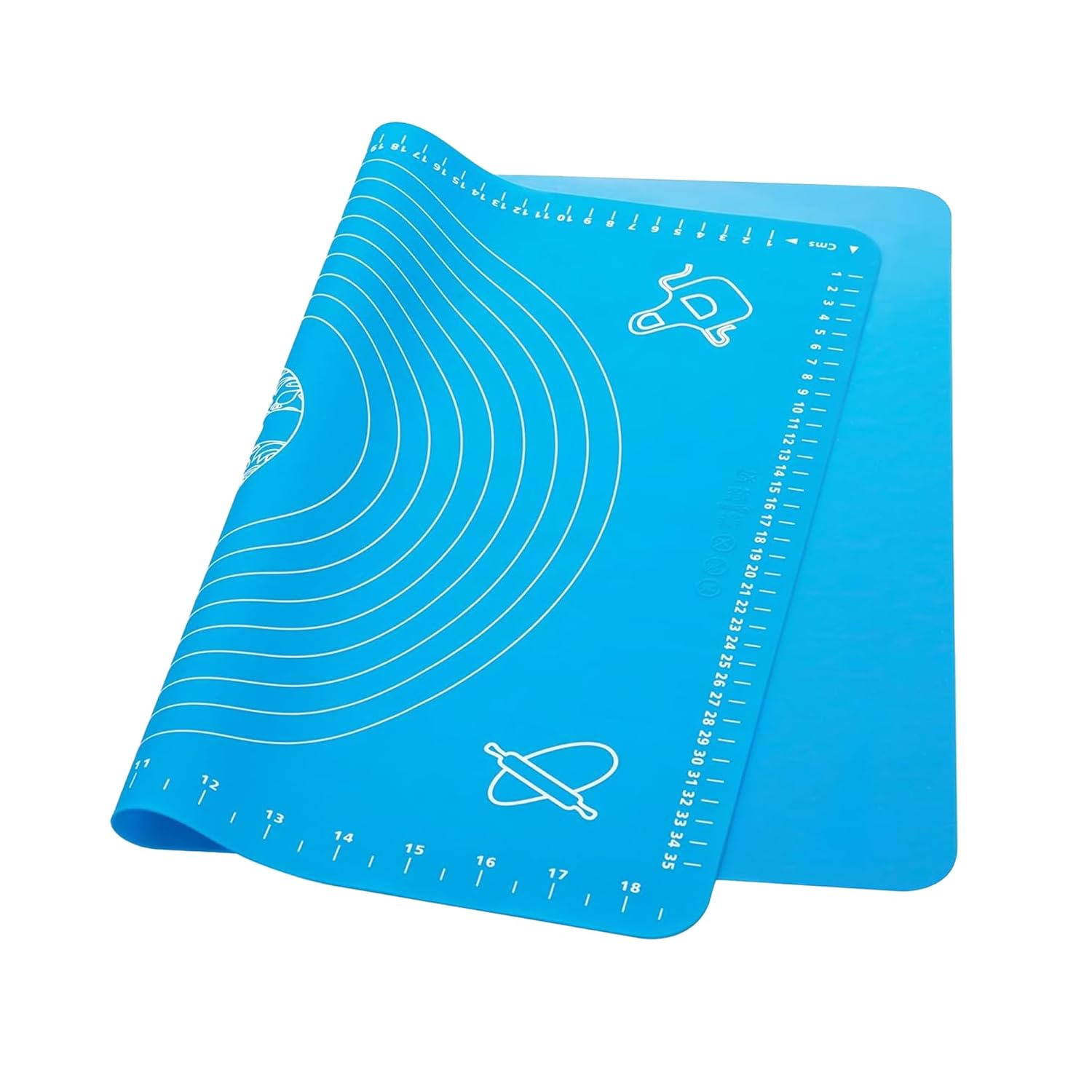 Cutting EDGE Baking Mat - Non Stick & Stretchable Ideal for Baking, Chapati Atta Kneading, Pastry, Thick and Large Rolling Mat with Measurments (50 X 40 Cm)