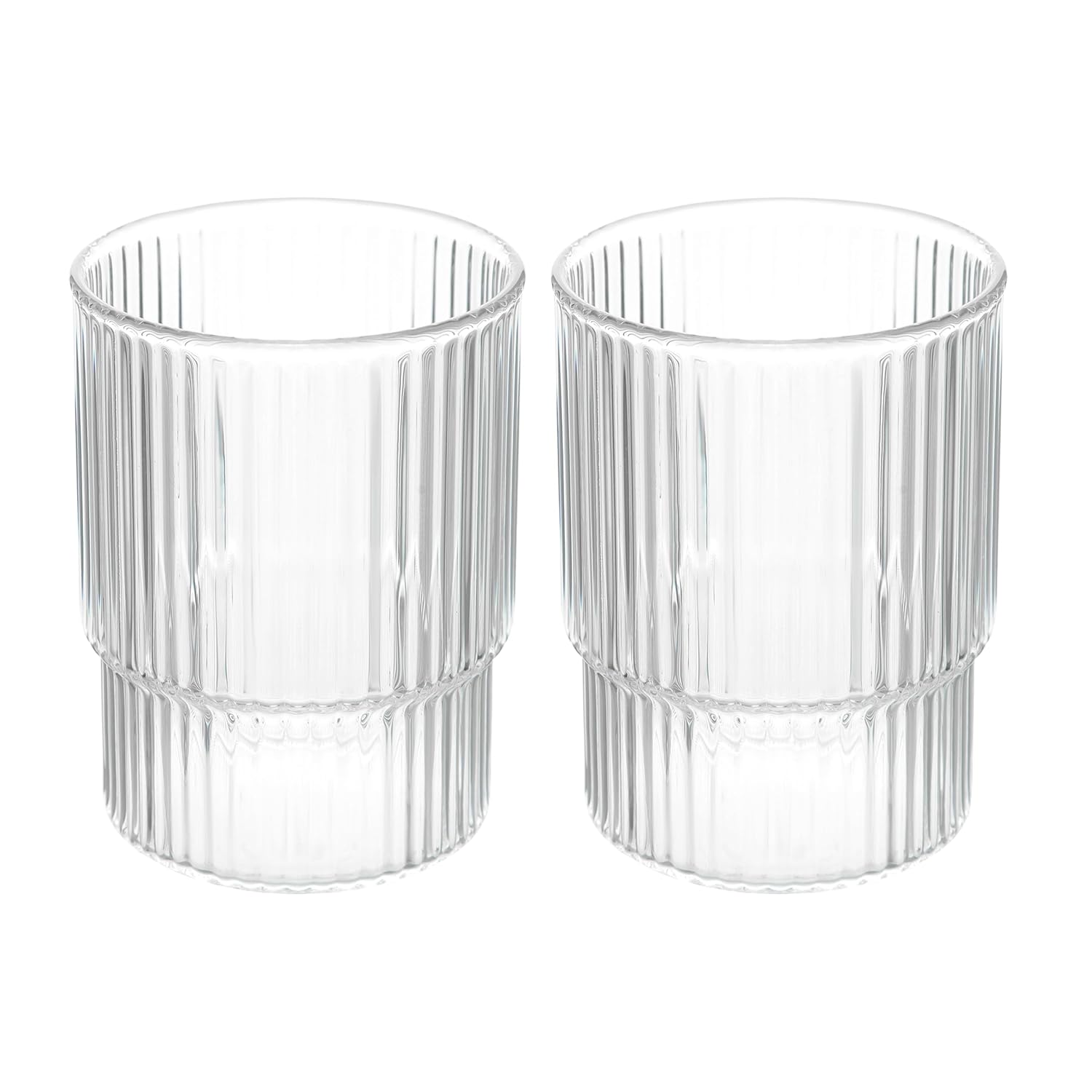 Cutting EDGE 250ml Borosilicate Glass, Crystal Clear, Microwave Safe for Regular Use, Serving Hot Latte Coffee, Cappuccino, Milk, Green & Black Tea