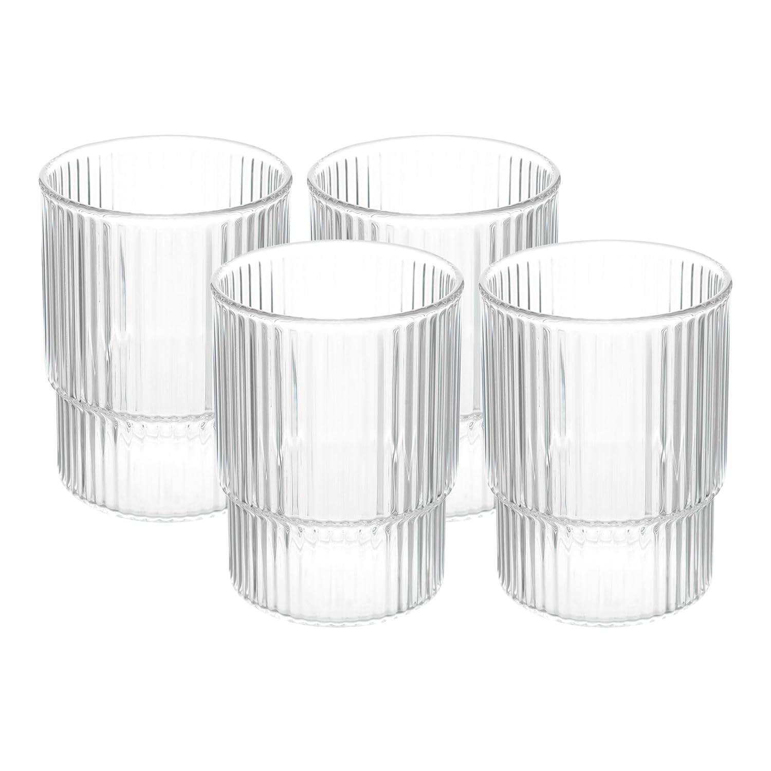 Cutting EDGE 250ml Borosilicate Glass, Crystal Clear, Microwave Safe for Regular Use, Serving Hot Latte Coffee, Cappuccino, Milk, Green & Black Tea