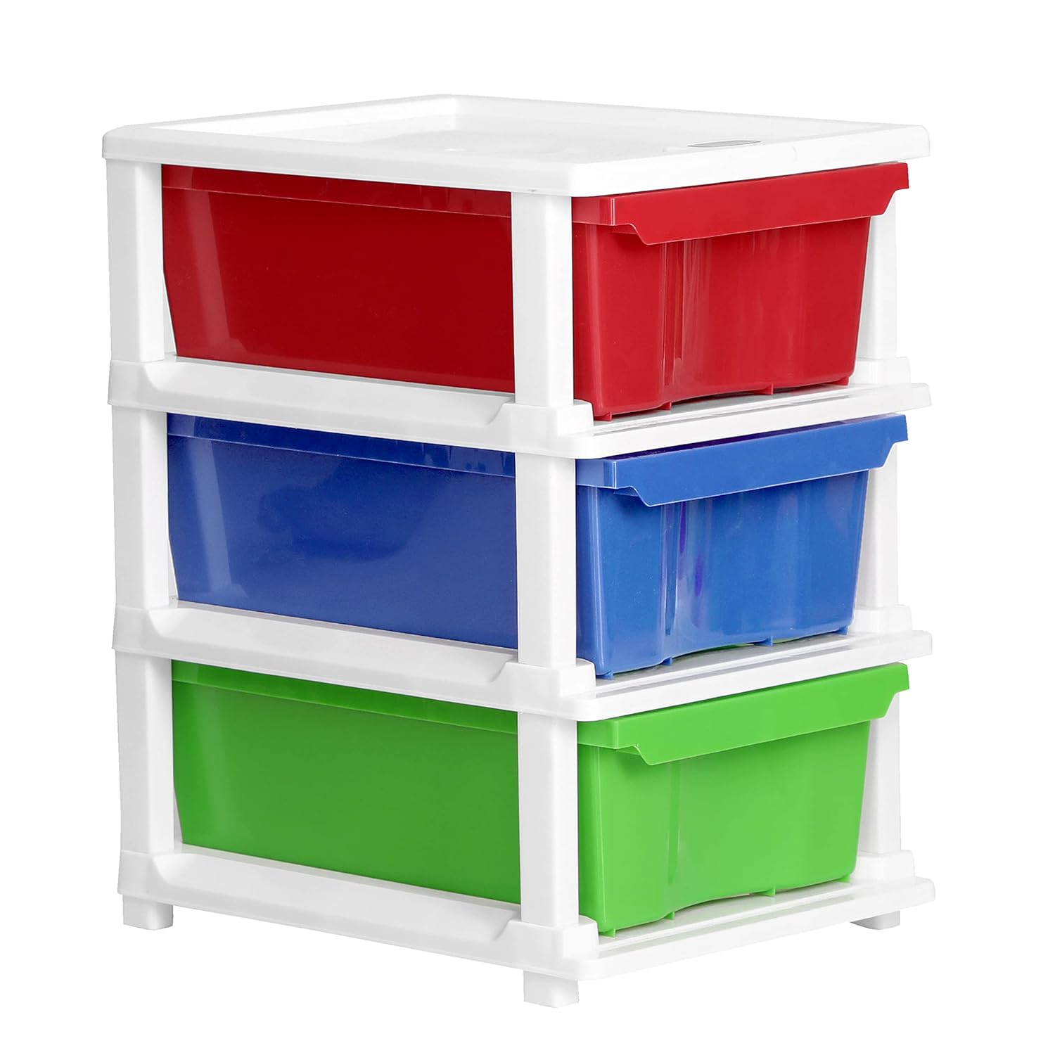 Cutting EDGE Compact Modular Plastic Drawer Set for Home, Office, Hospital, Parlor, School, Home & Kids, Product Dimension when assembled (Multicolor)