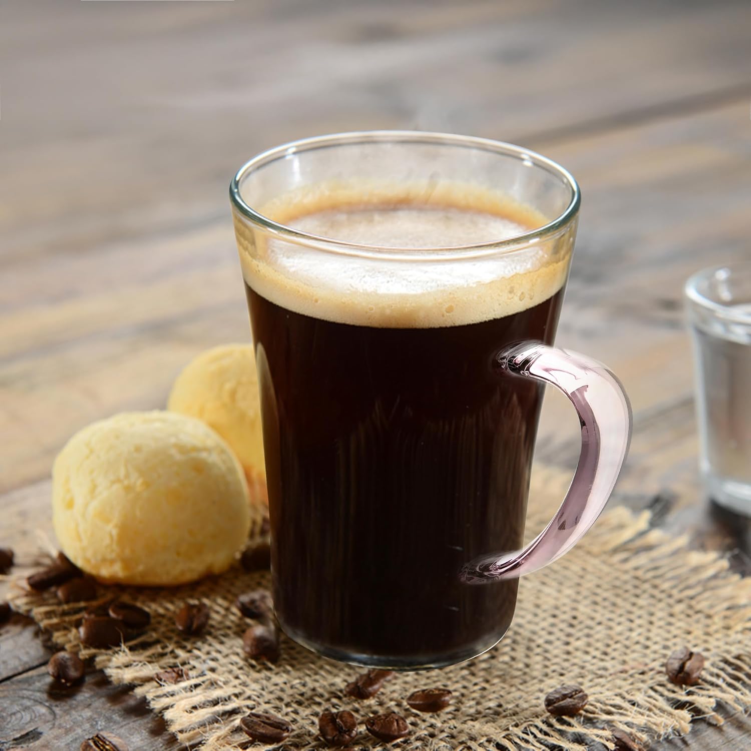 Crystal Clear, Microwave Safe for Regular Use, Serving Hot Latte Coffee, Cappuccino, Milk, Green & Black Tea
